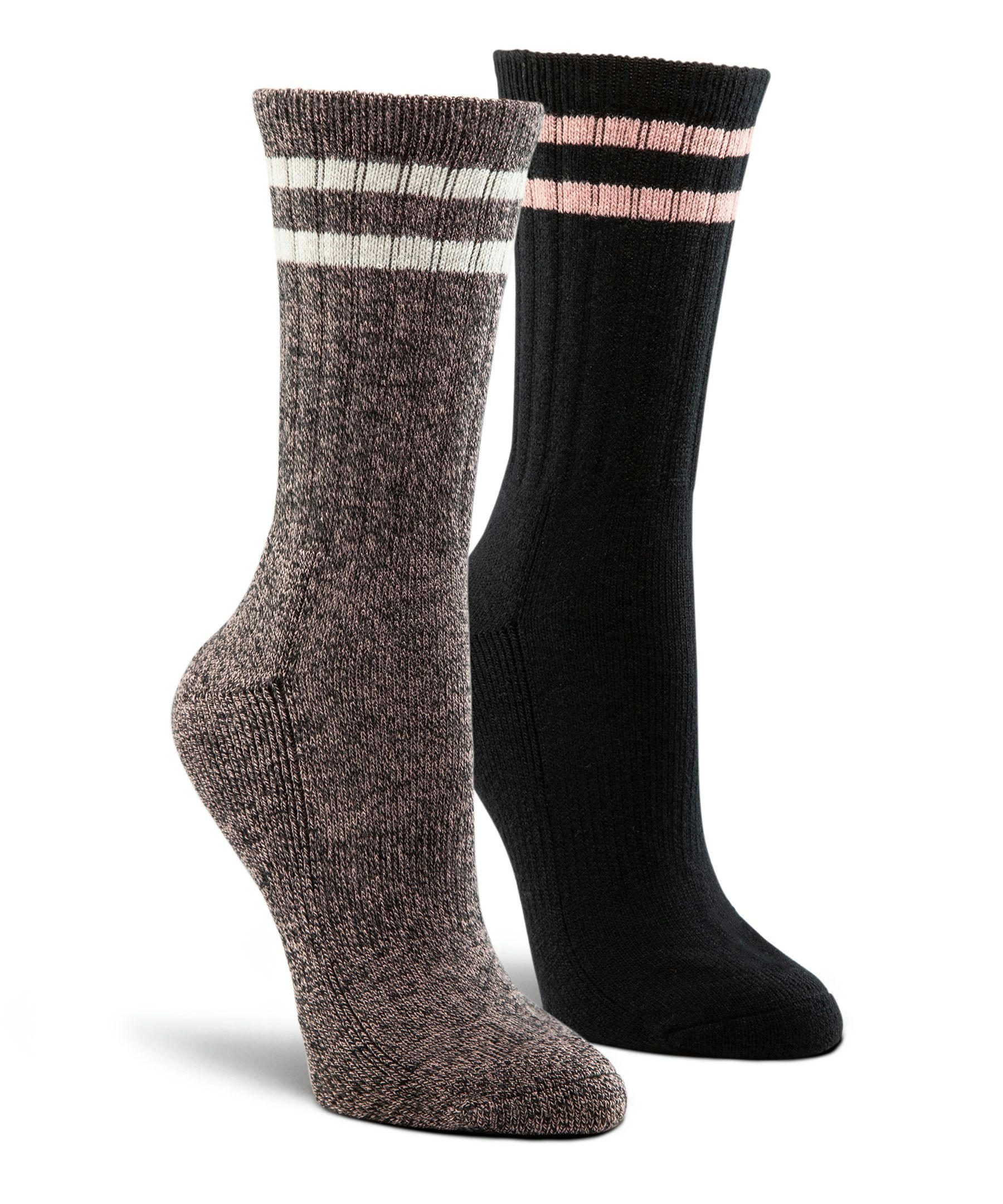 WindRiver Women's 2 Pack Super Soft Thermal Quad Comfort Boot Socks