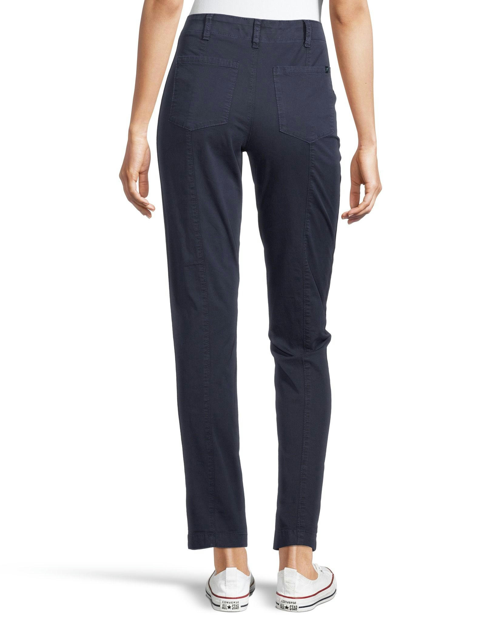 Denver Hayes Women's Garment Wash High Rise Pants