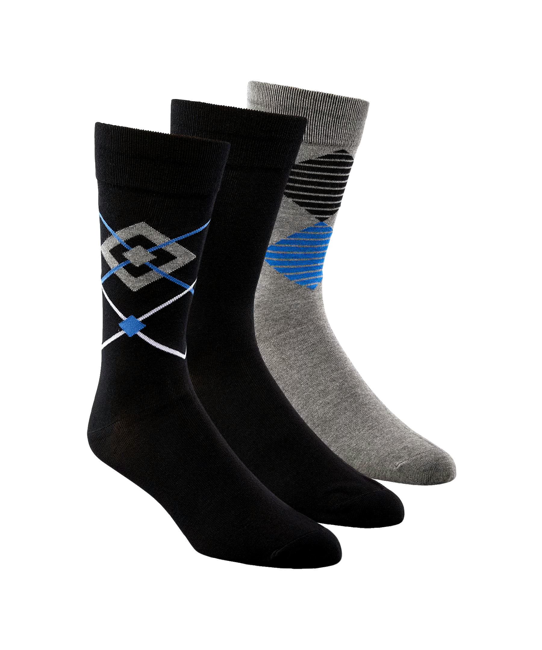 Denver Hayes Men's 3 Pack Bogo Casual Crew Socks