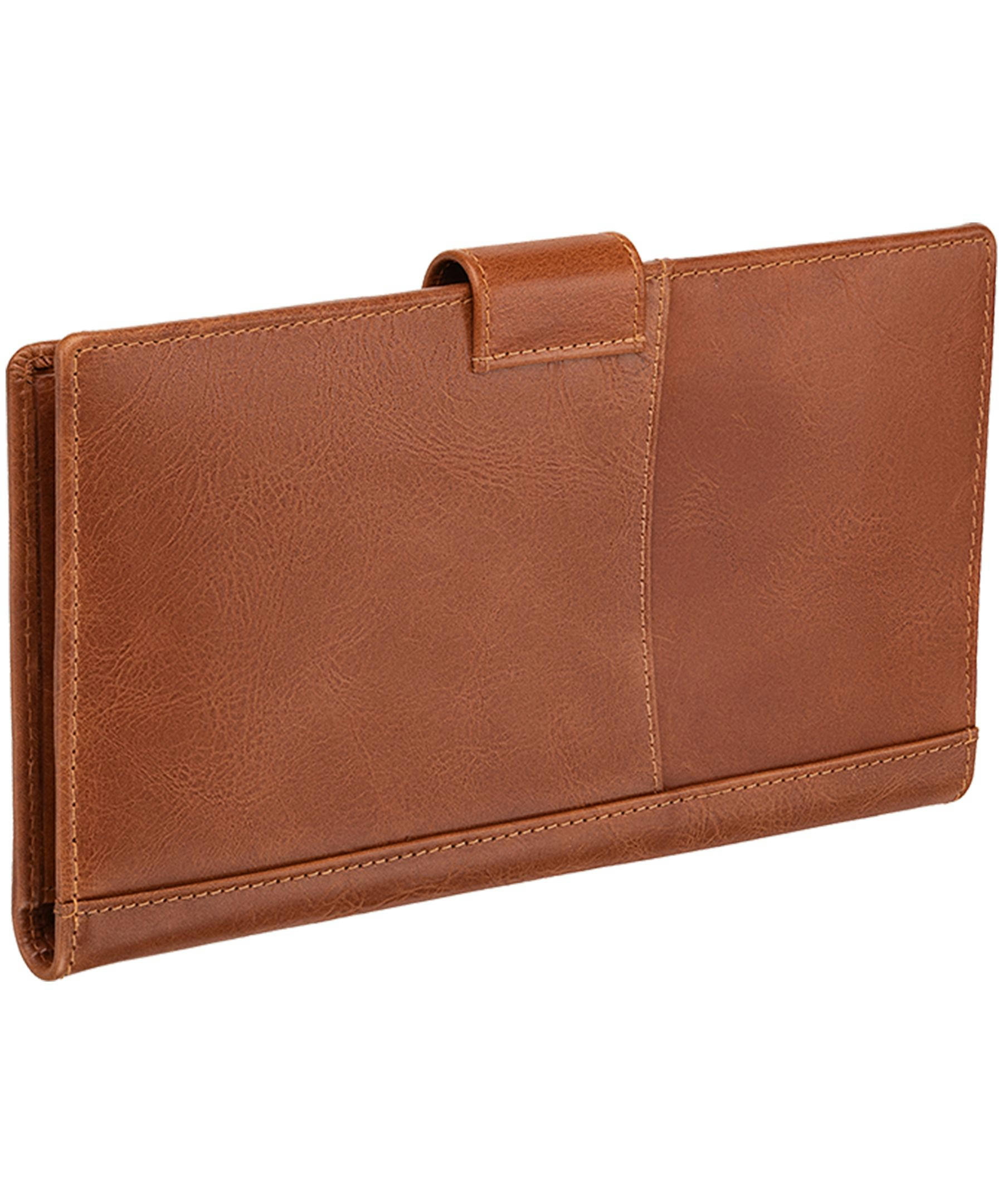 Mancini Leather Goods Unisex Casablanca RFID Secure Passport and Travel Organizer Brown