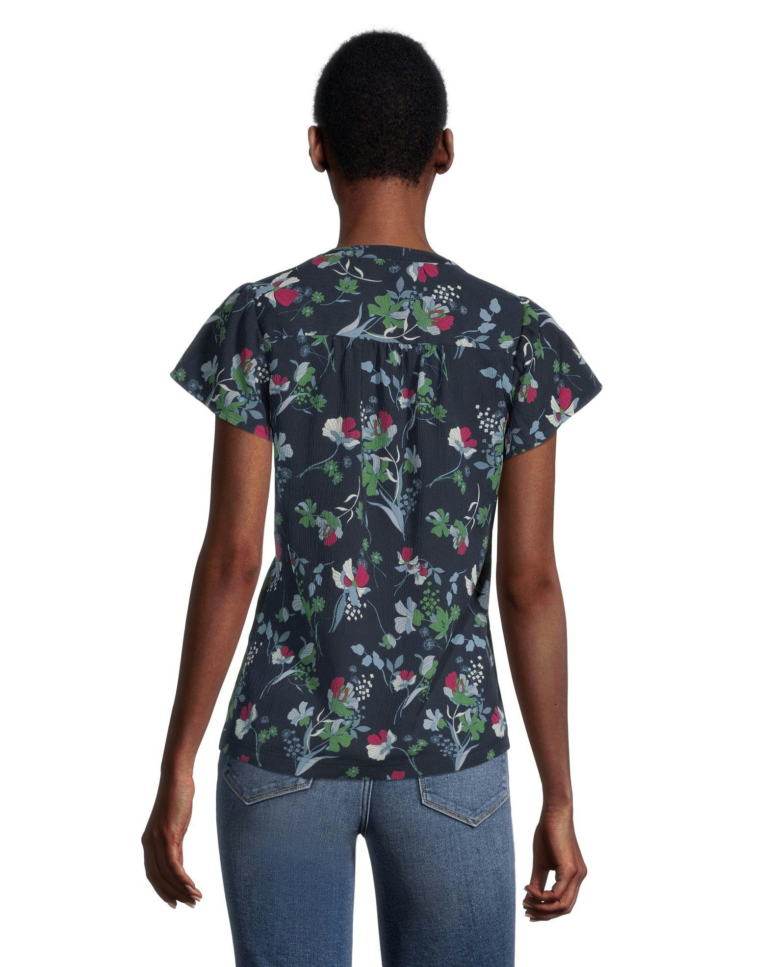 Women's Flutter Sleeve Blouse