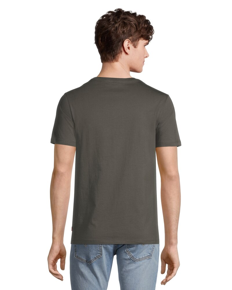 Levi's Men's Grid Logo Graphic Crewneck Cotton T Shirt