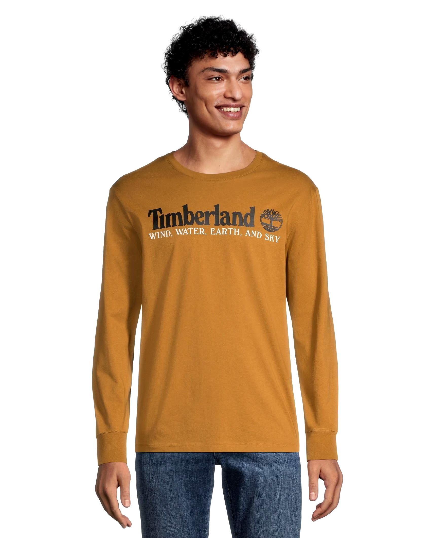 Timberland Men's Long Sleeve Front Graphic T Shirt