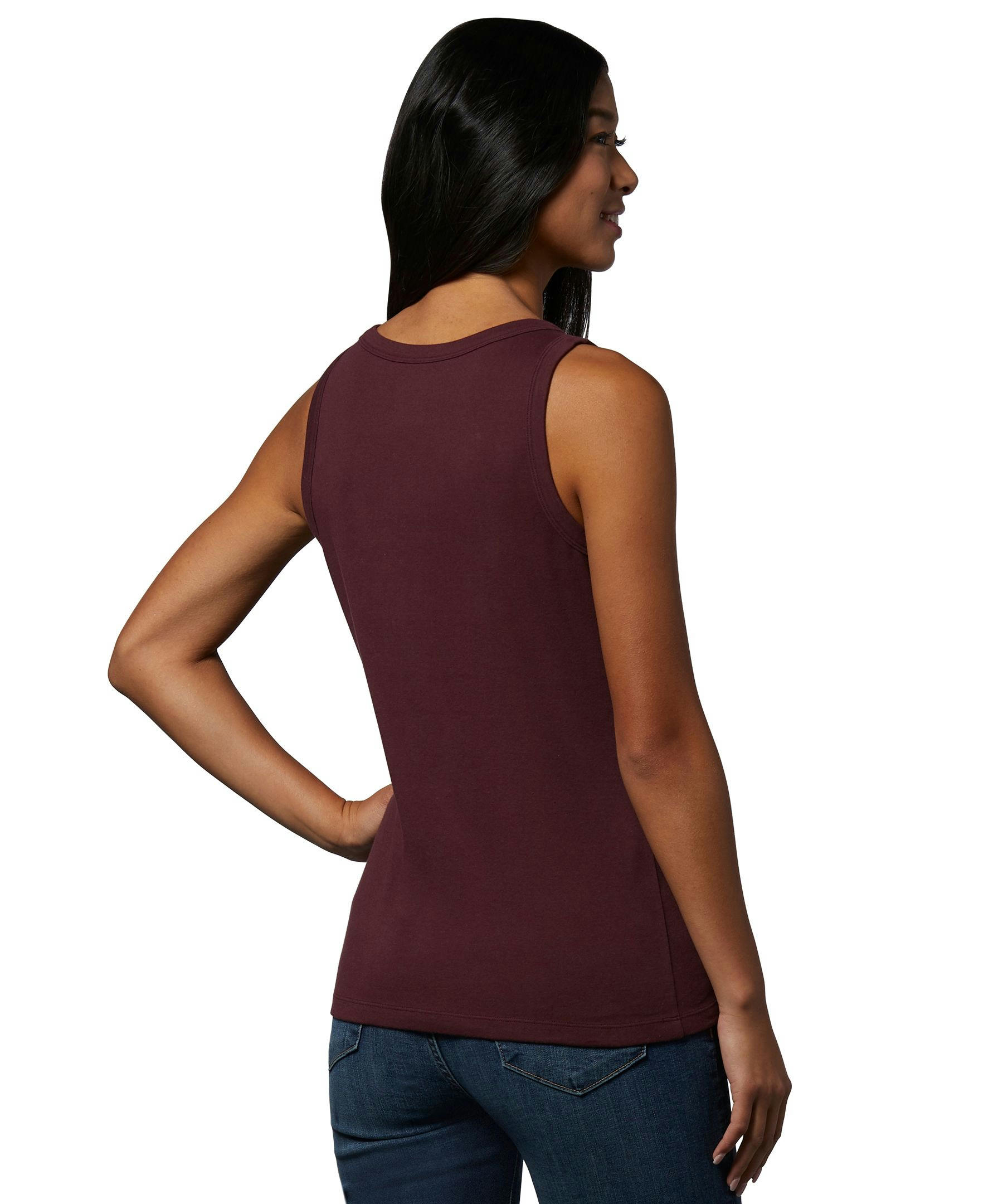 Women's Fitted V-Neck Henley Tank