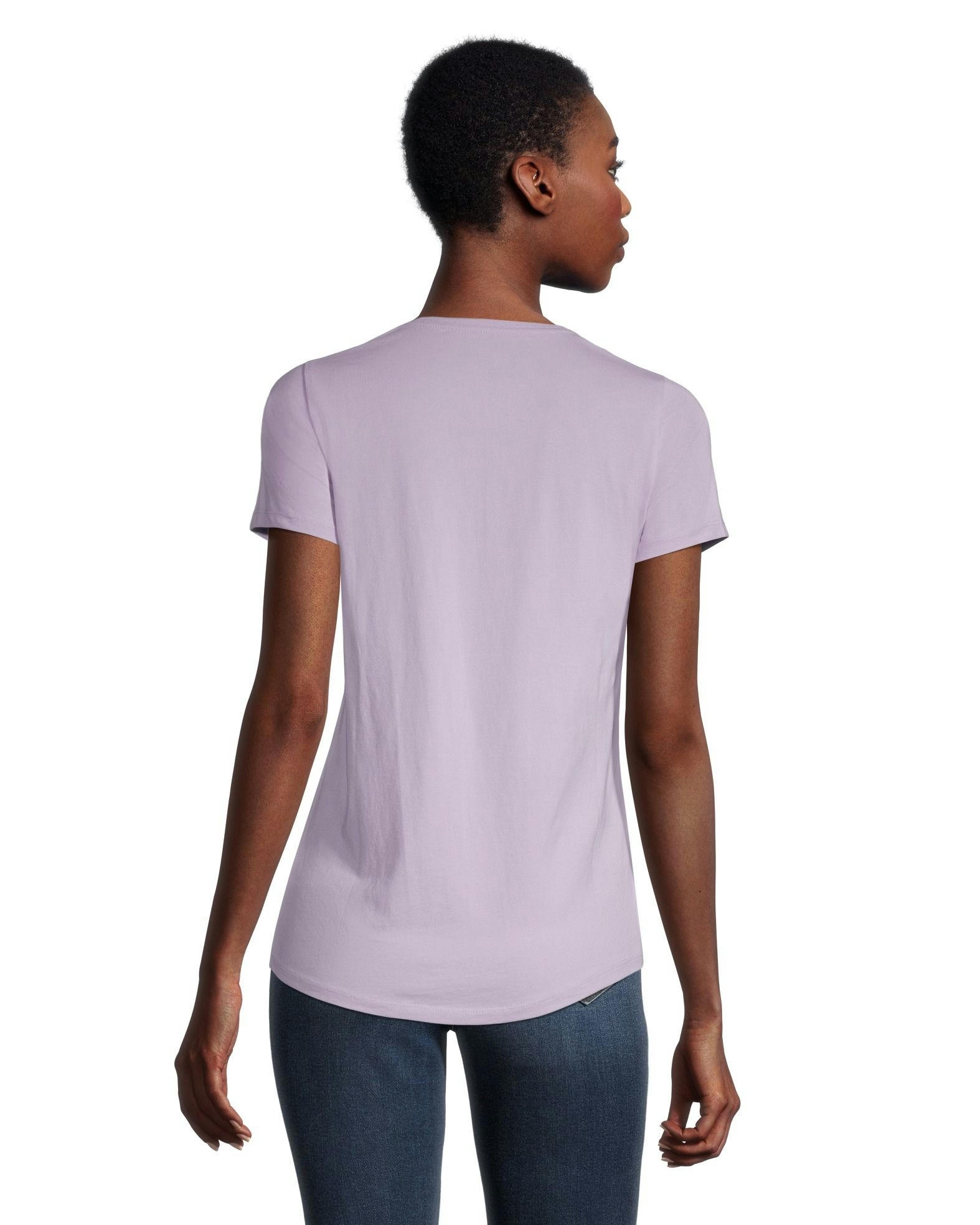 Women's Short Sleeve Semi-Fitted V-Neck T Shirt