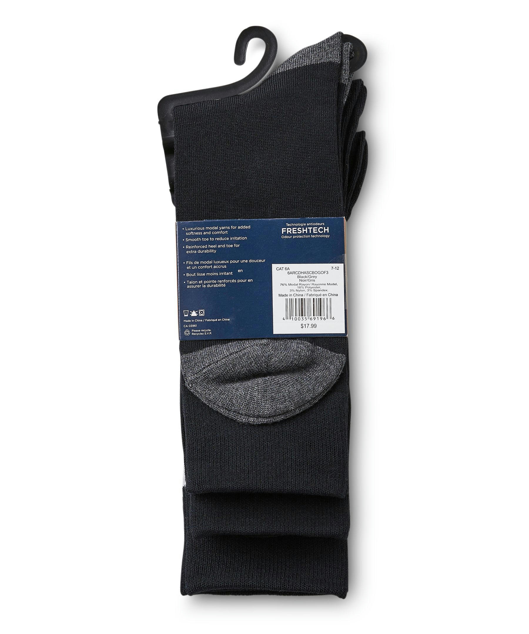 Denver Hayes Men's 3 Pack Bogo Casual Crew Socks