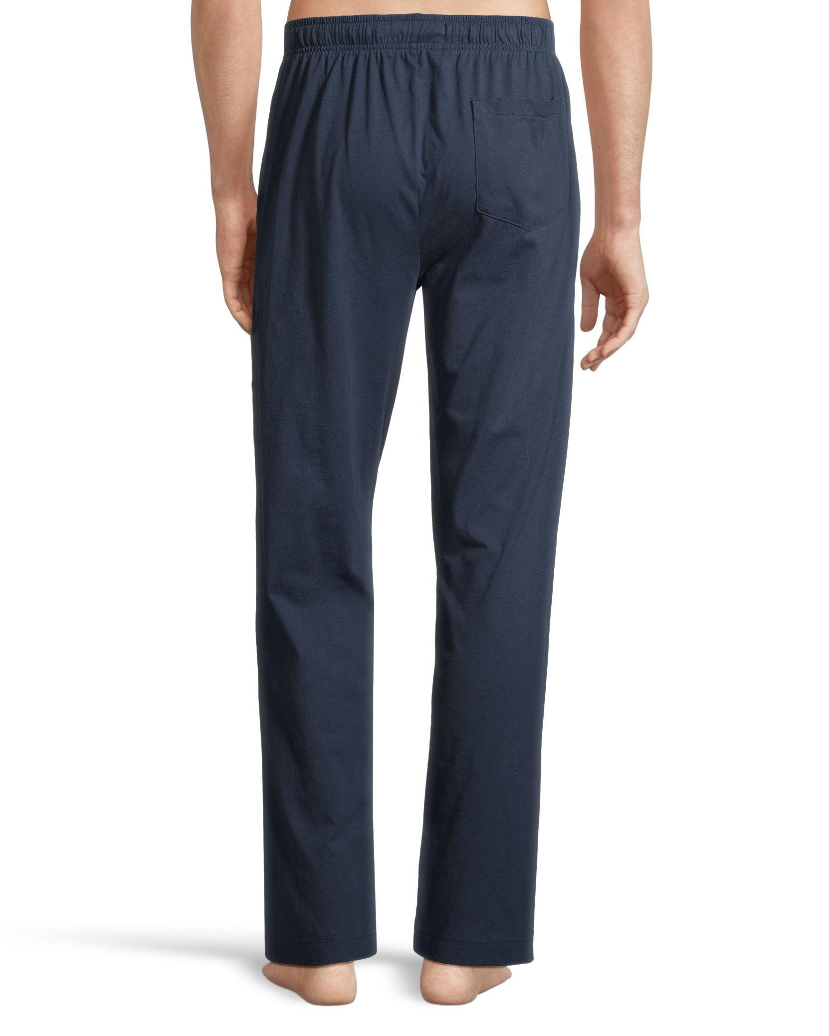 Men's Jersey Lounge Pants With Elastic Waistband and Drawstring