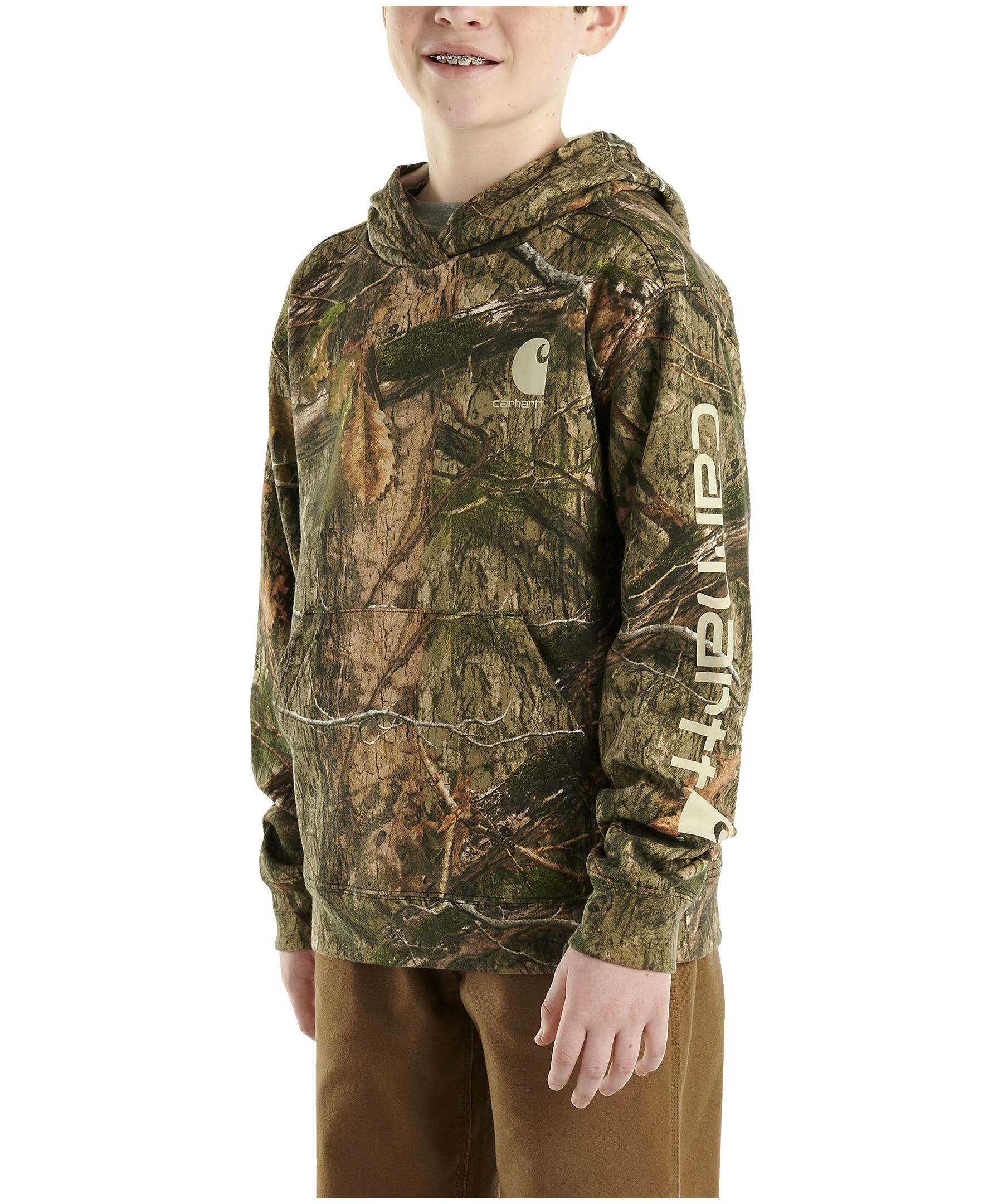 Carhartt Kids' Unisex Camo Graphic Long Sleeve Sweatshirt