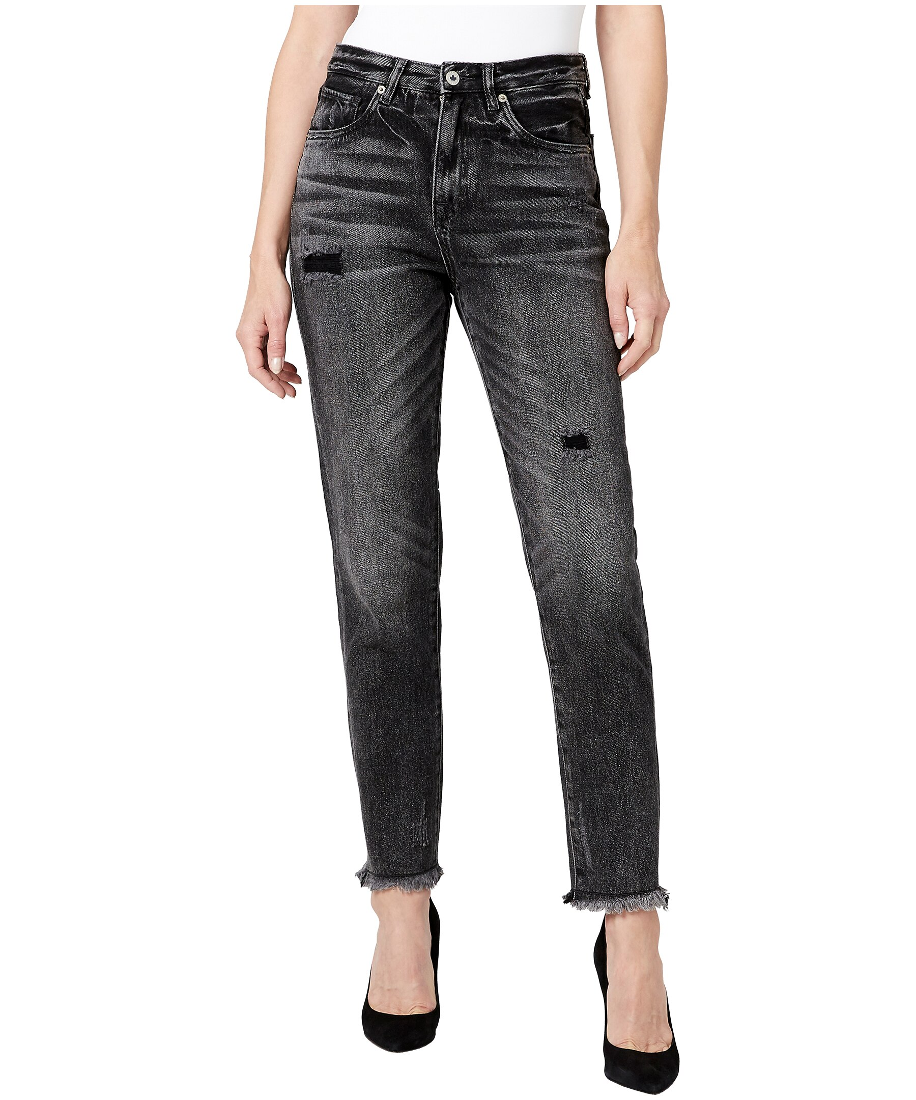 Buffalo Women's Margot High Rise Tapered Leg Mom Jeans