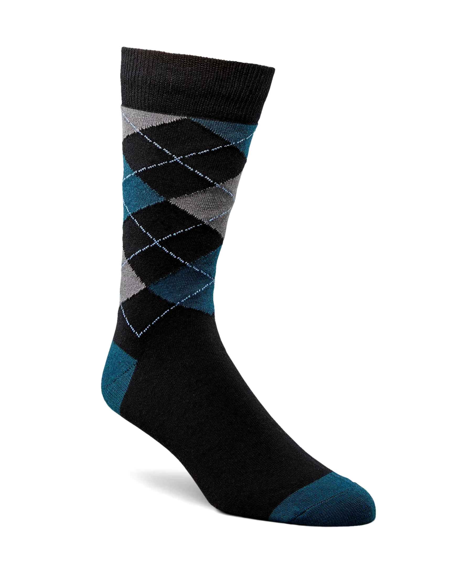 Denver Hayes Men's Novelty Patterned FreshTech Casual Crew Socks