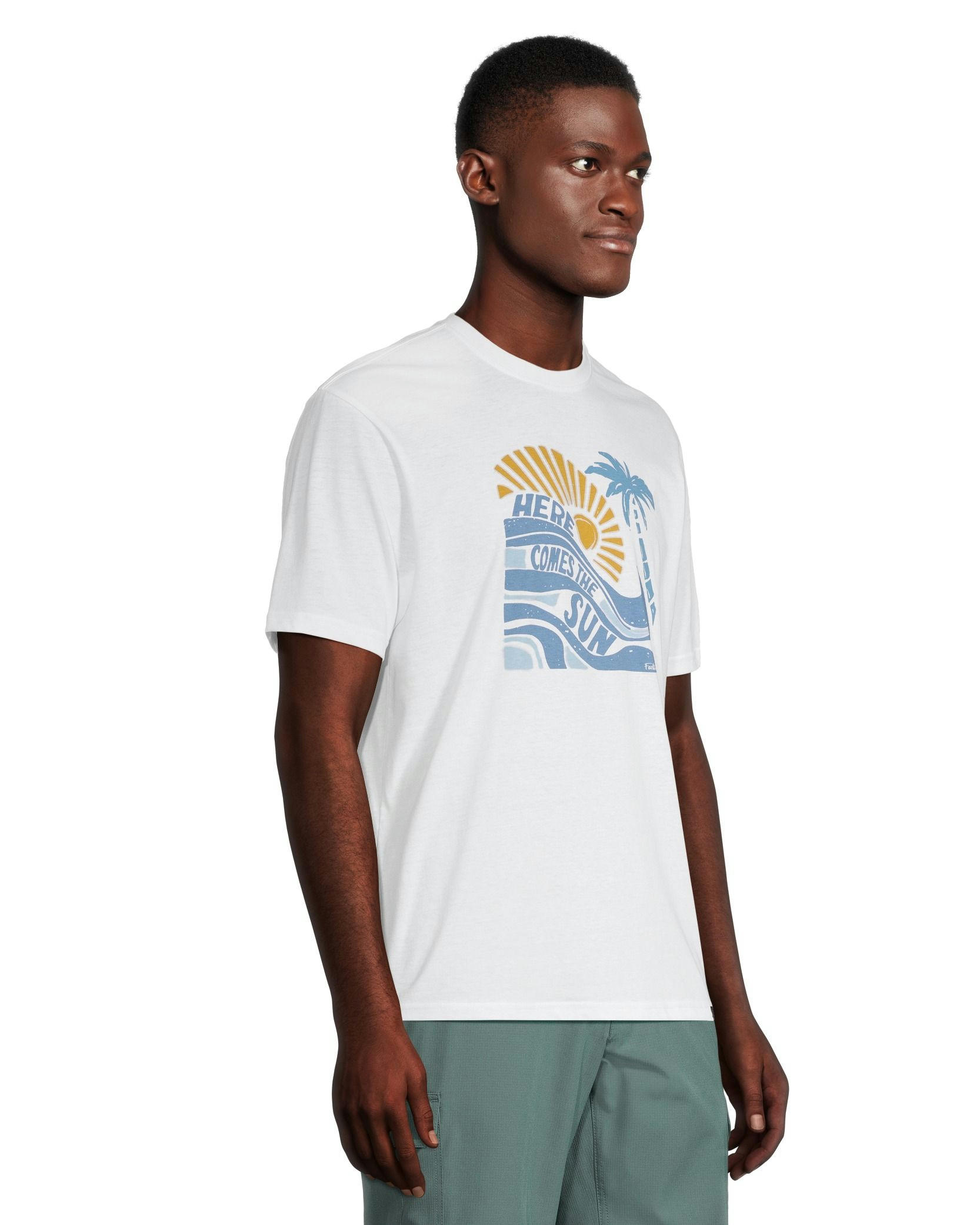 FarWest Men's Here Comes The Sun Graphic T Shirt