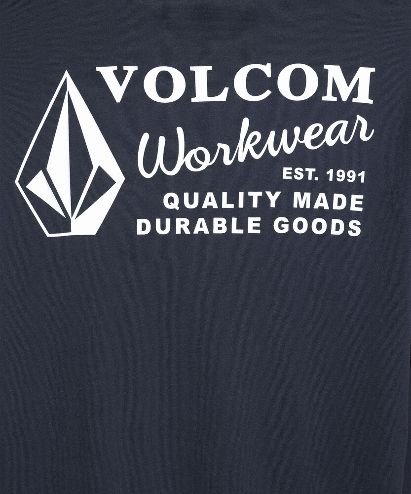Volcom Workwear Men's Modern Fit Crewneck Cotton Work T Shirt