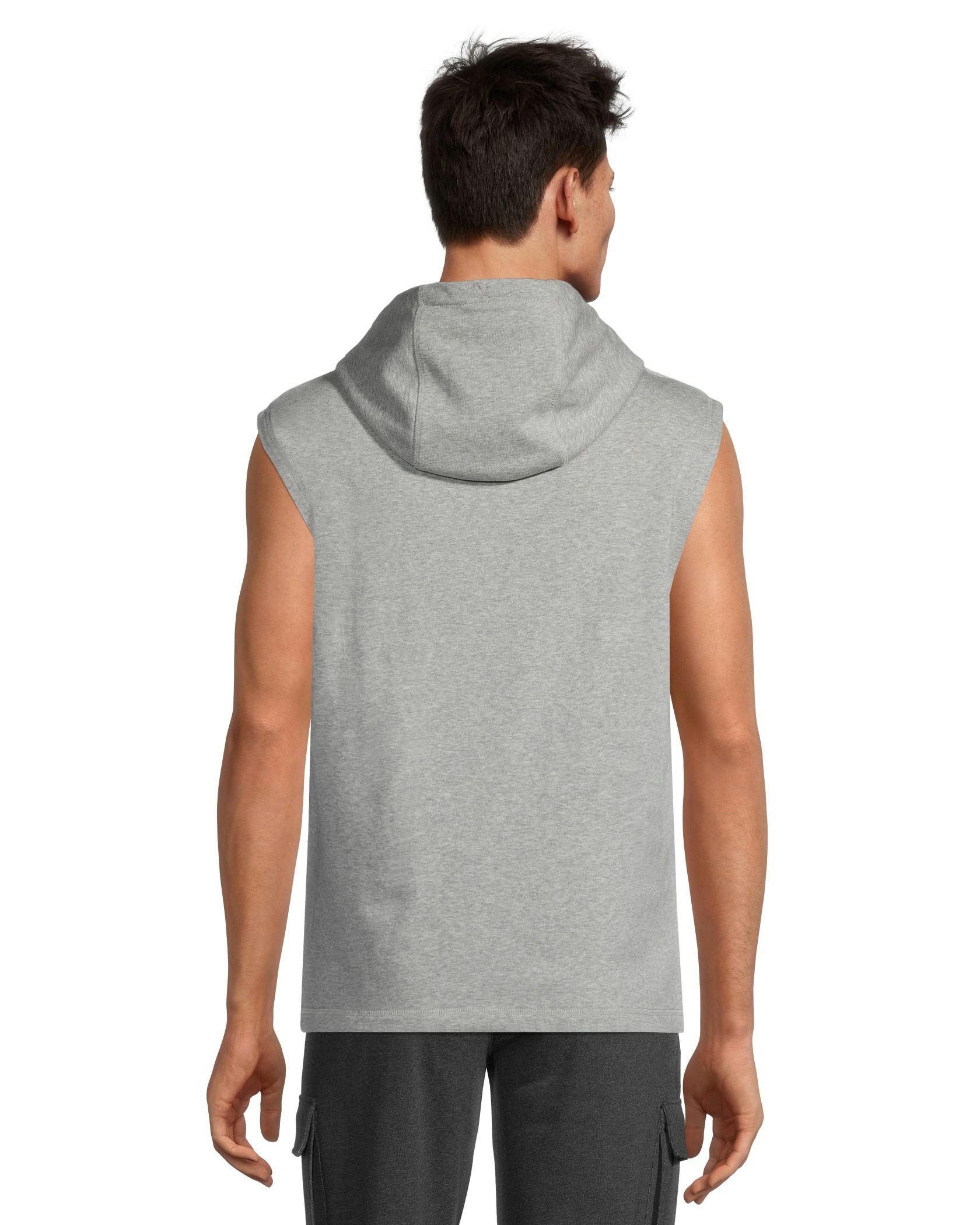 Matrix Men's Sleeveless Stretch Terry Kangaroo Pocket Hoodie