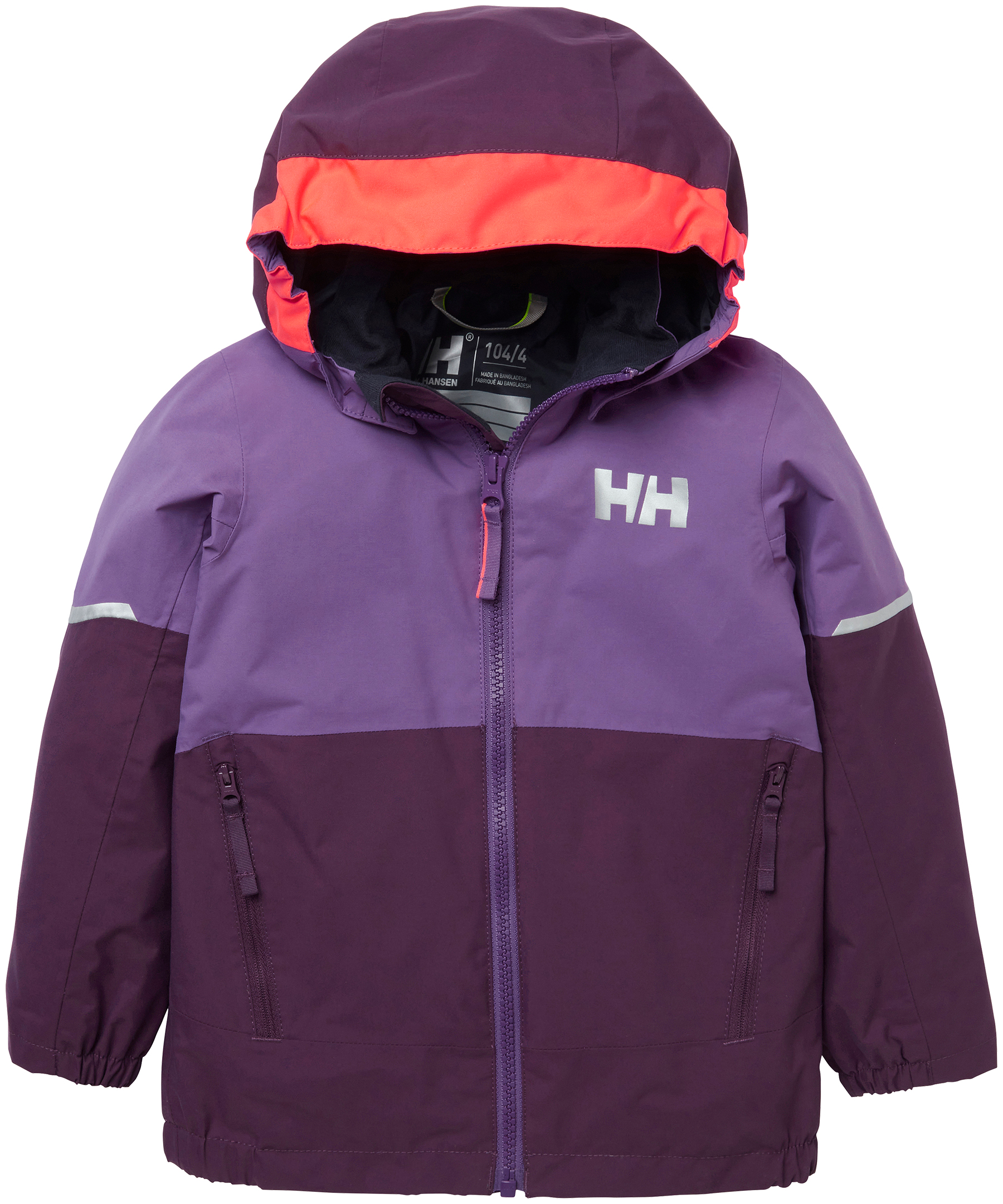 Helly Hansen Girls' 2-6 Years Sogn Waterproof Windproof and Breathable Rain Jacket