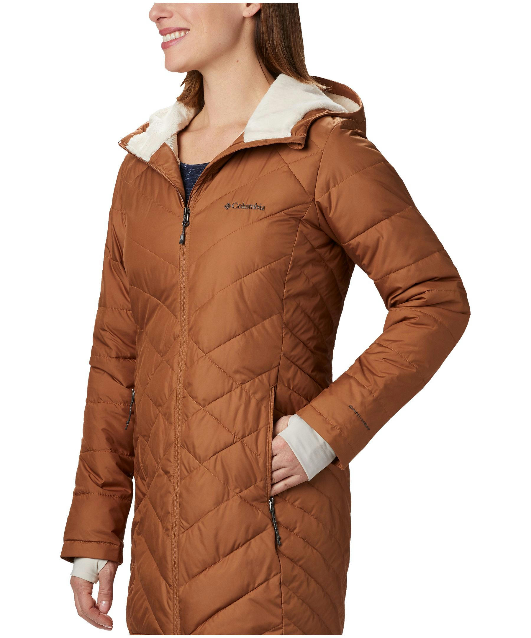 Columbia Women's Heavenly Omni-Heat Water Resistant Insulated Long Hooded Jacket