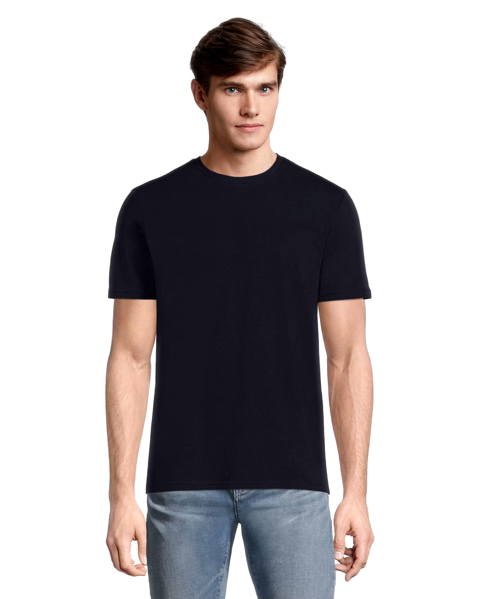 Denver Hayes Men's Stretch Modern Fit Crewneck T Shirt