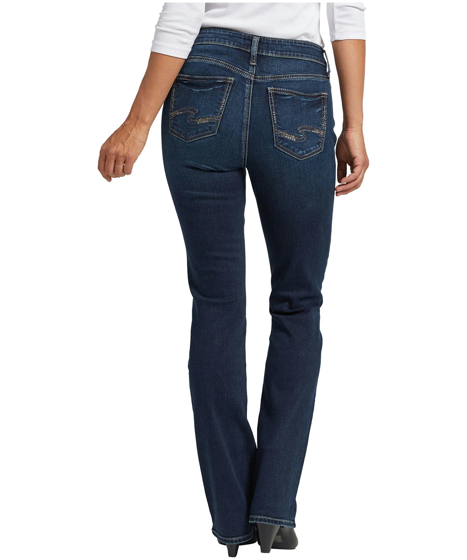 Silver Women's Elyse Mid Rise Slim Bootcut Jeans