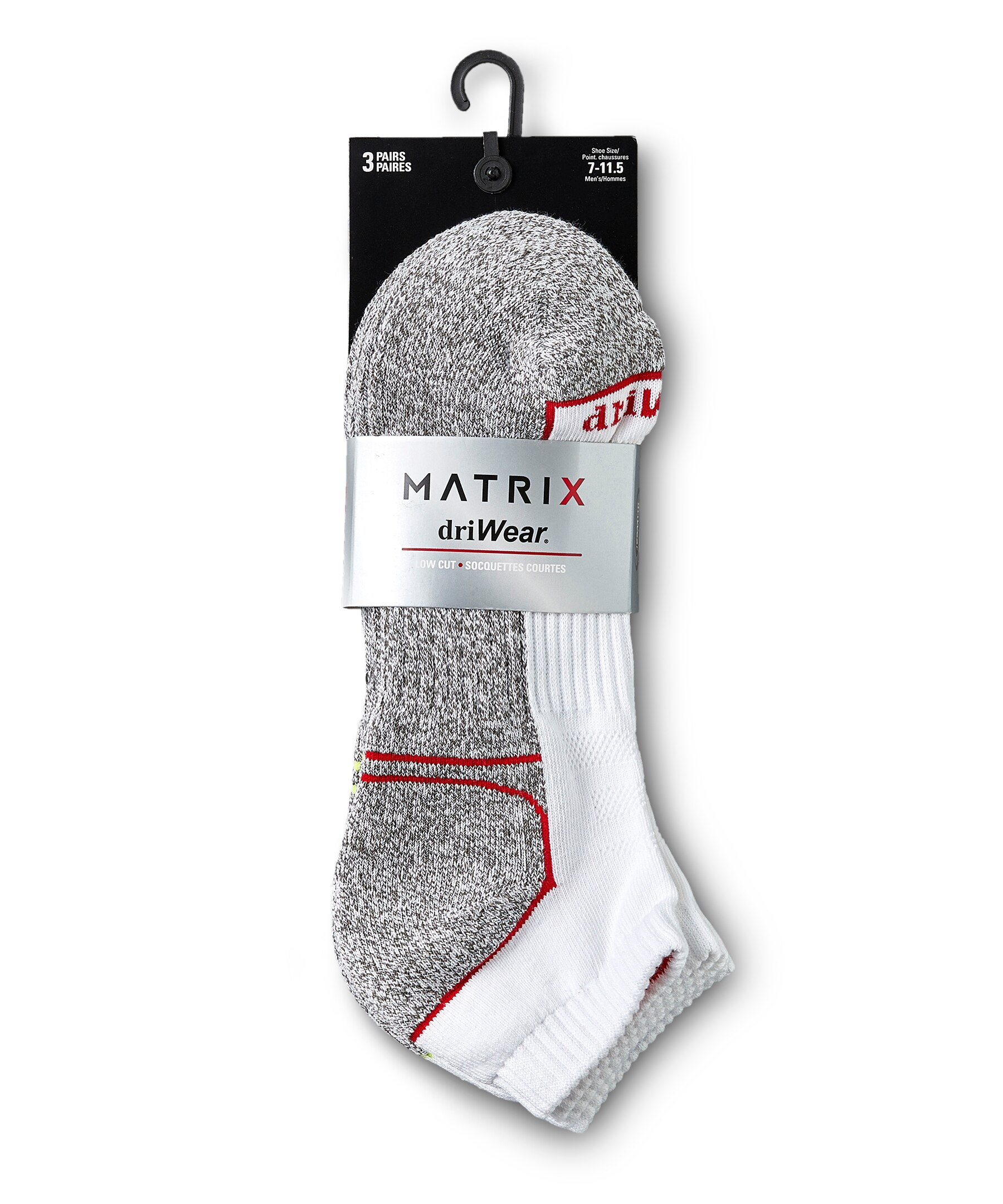 Matrix Men's 3 Pack Low Cut Sport Socks