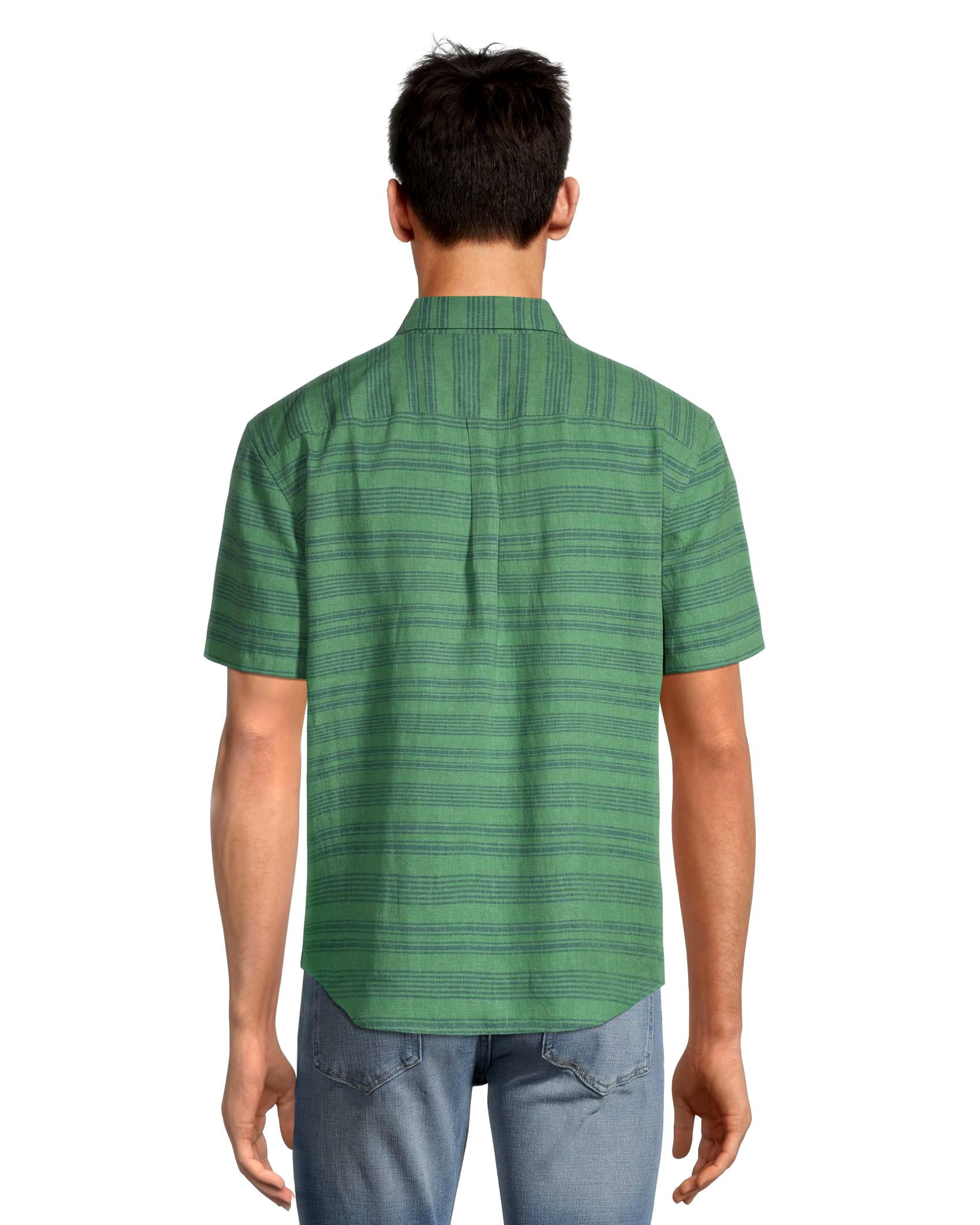 Denver Hayes Men's Classic Fit Short Sleeve Hemp Shirt