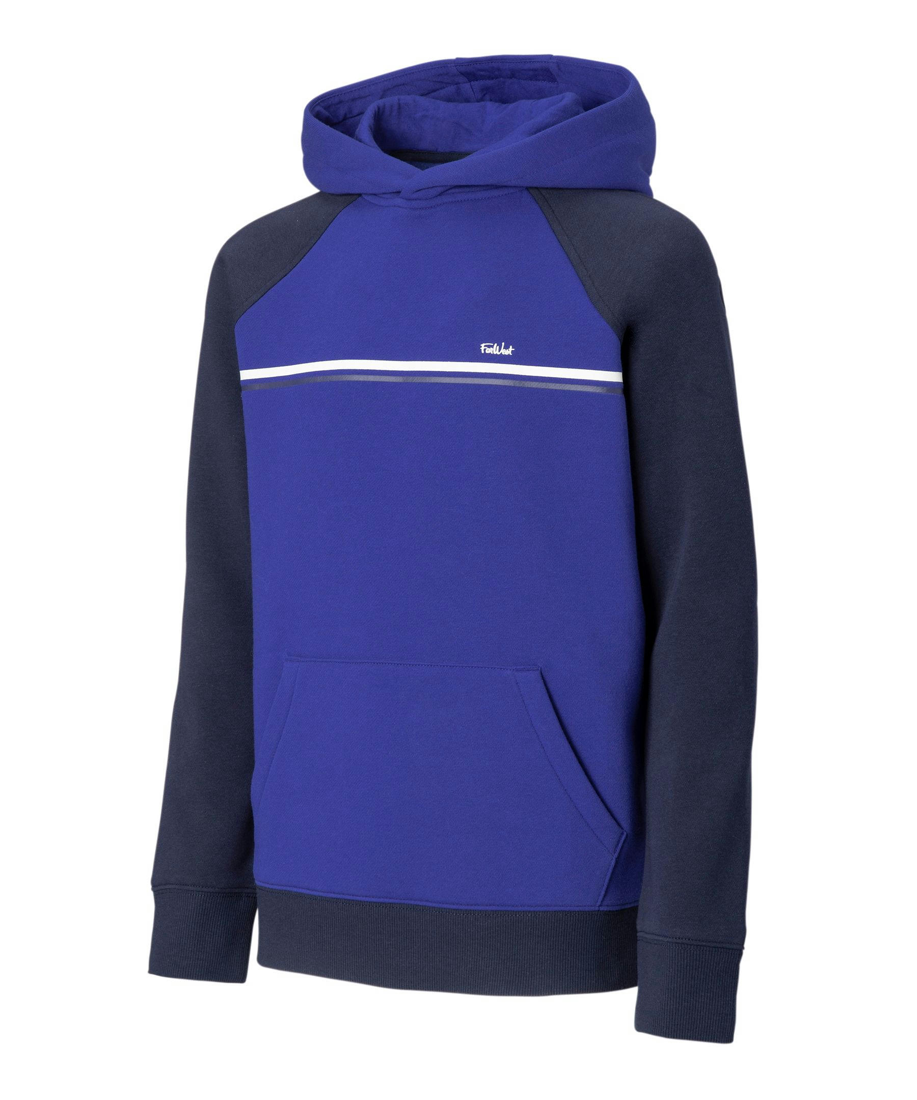 FarWest Boys' 7-16 Tofino Colour Block Raglan Sleeve Hoodie Sweatshirt