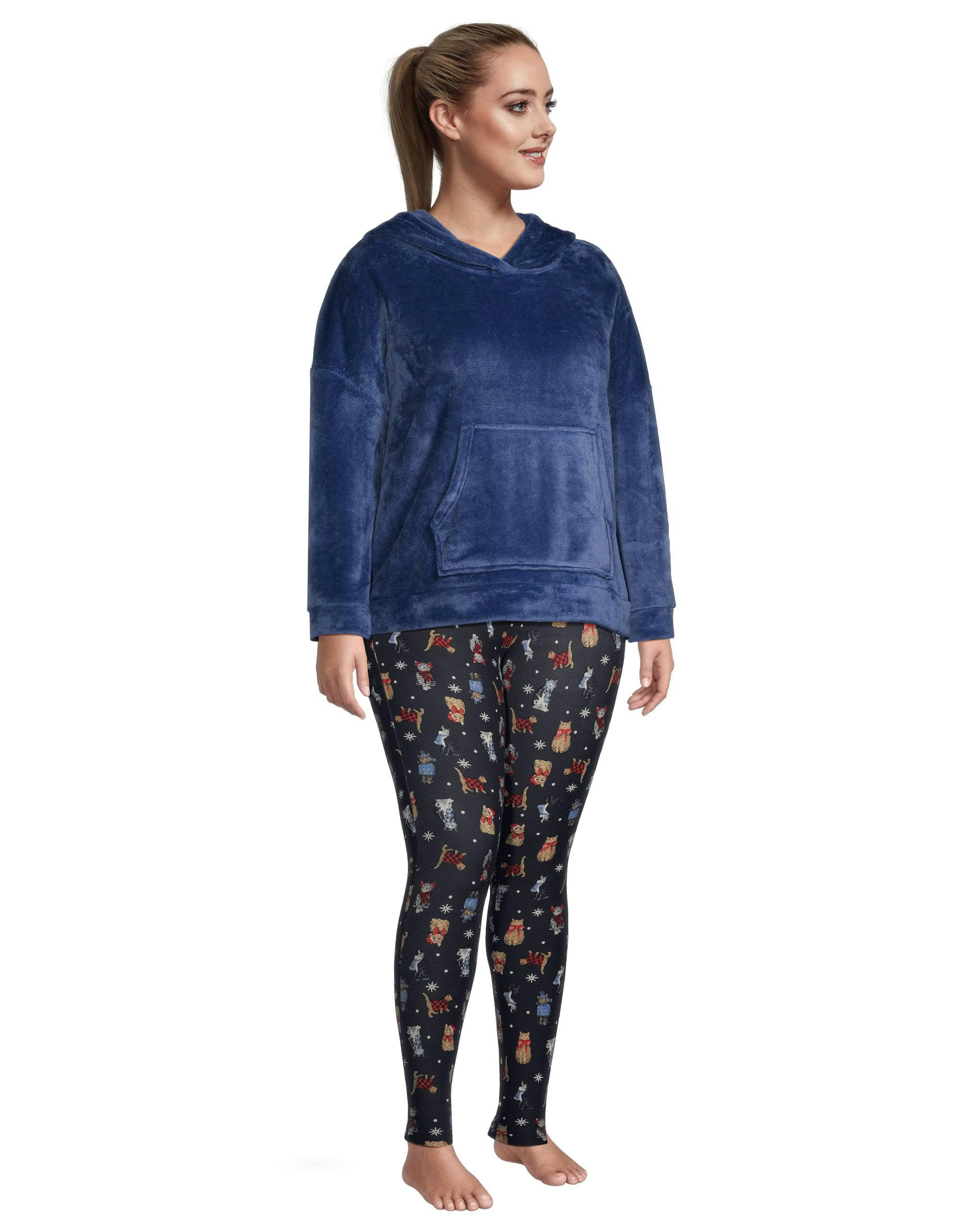 Denver Hayes Women's Holiday Print Lounge Leggings