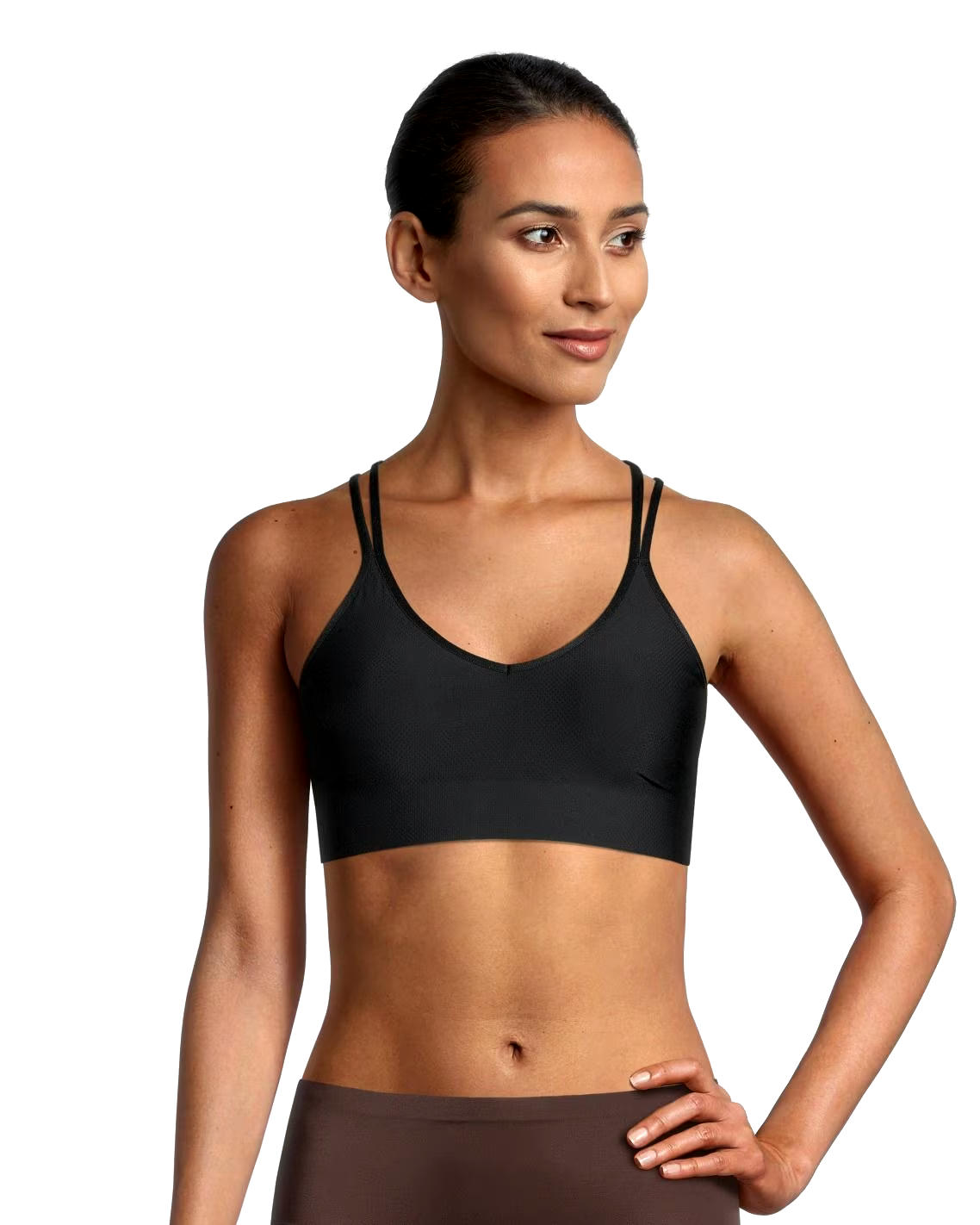 Denver Hayes Women's Invisible Mesh Wireless V Neck Bralette
