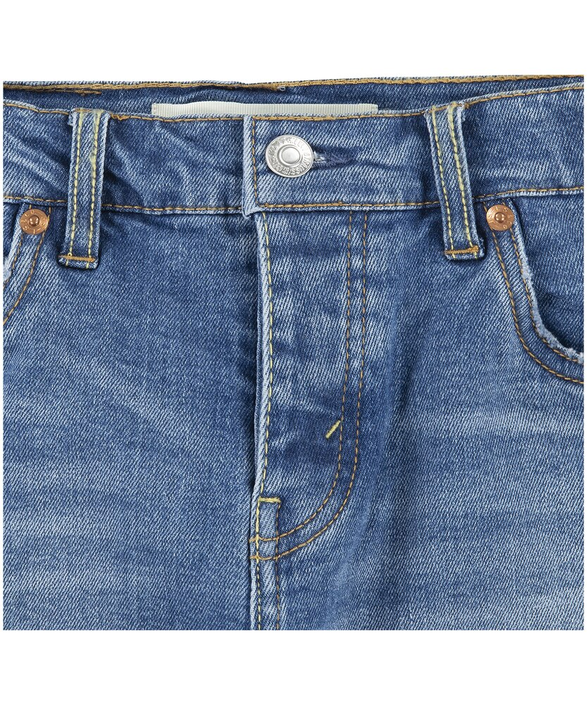 Youth Unisex 501 Mid Rise Straight Leg Distressed Jeans