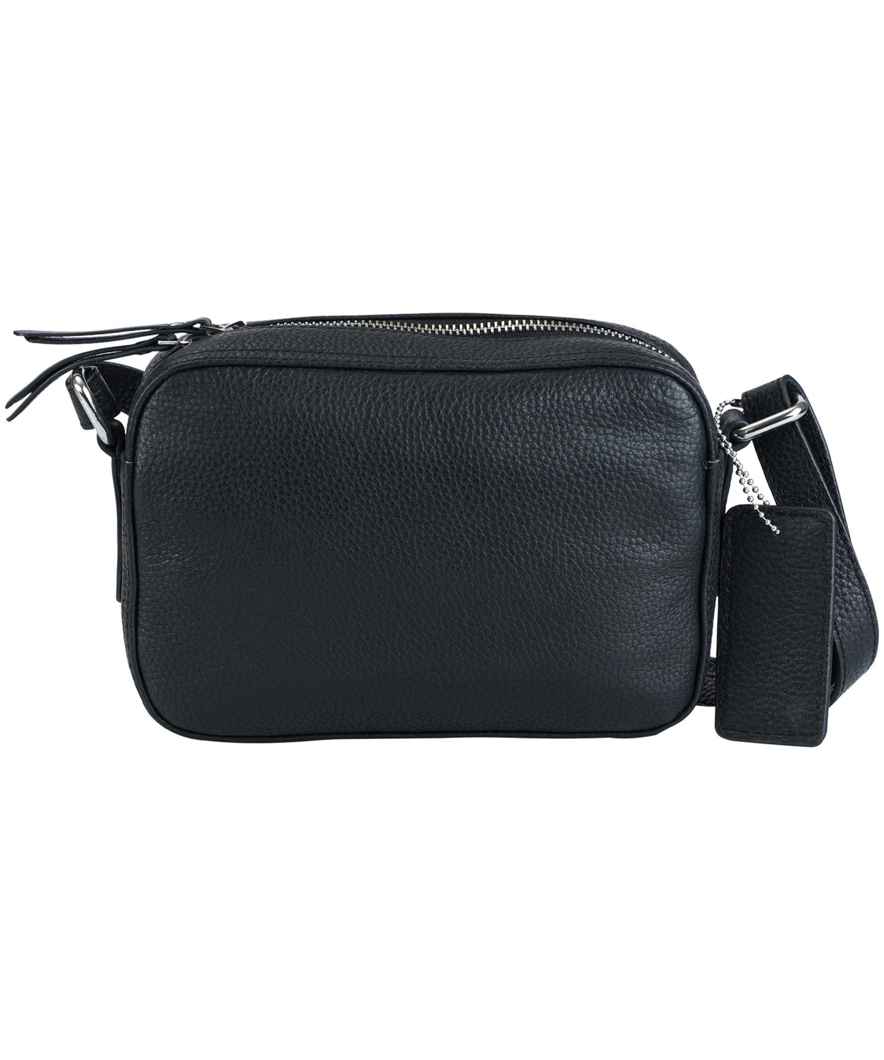 Mancini Leather Goods Women's Pebelled RFID Secure Clara Crossbody Bag