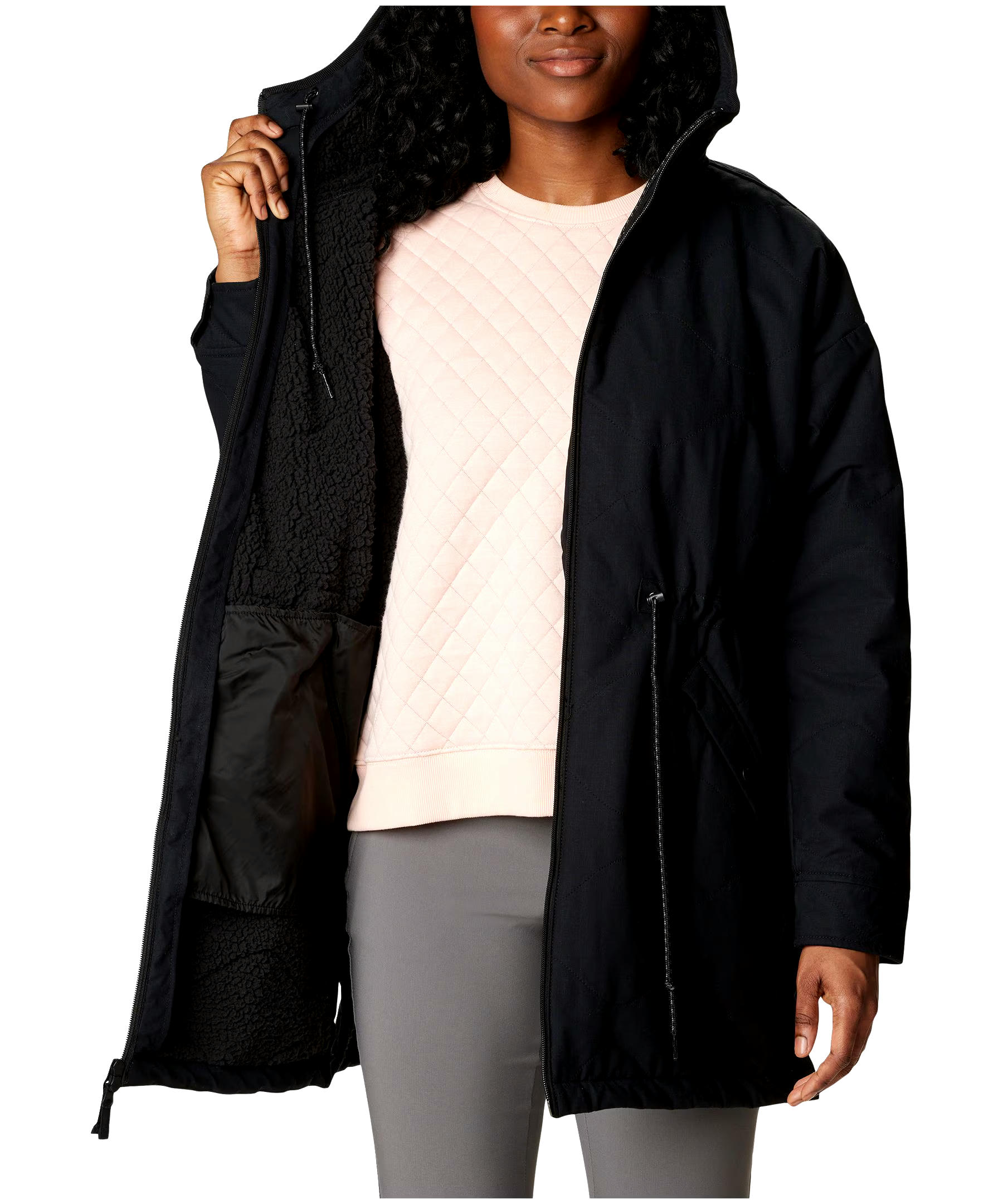 Columbia Women's Crystal Crest Quilted Sherpa-Lined Jacket