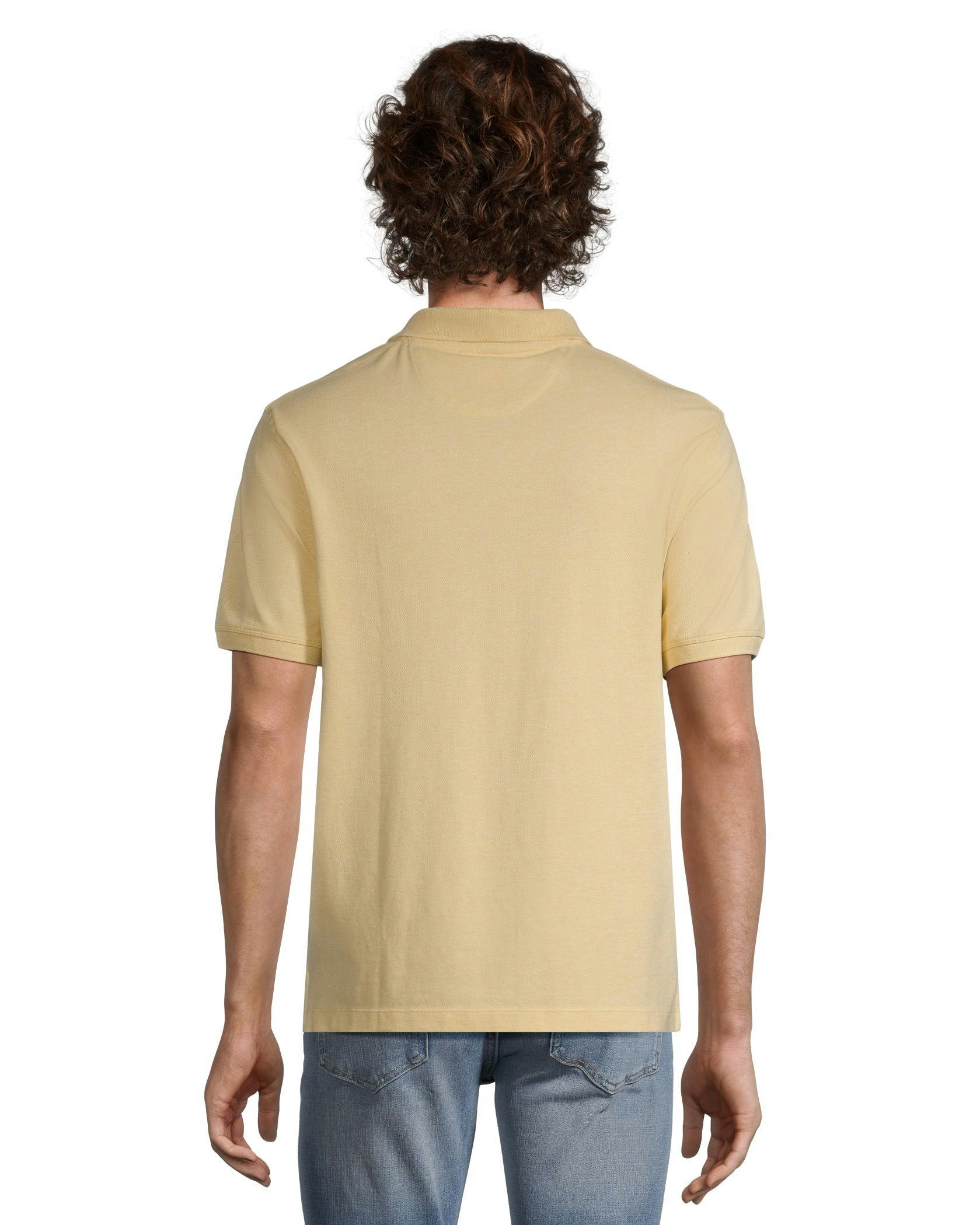 Denver Hayes Men's 50 Wash Stretch Pique Modern Fit Polo Shirt