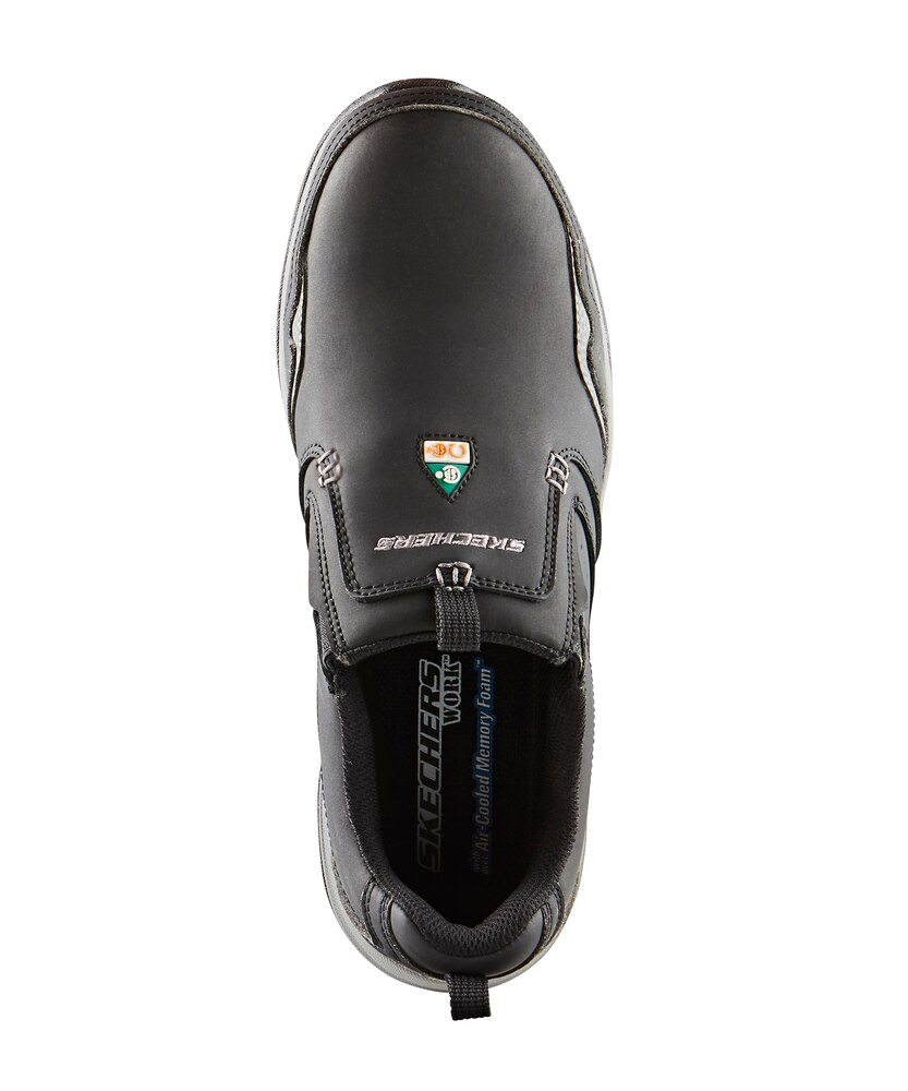 Skechers Work Men's Steel Toe Composite Plate Slip On Safety Shoes - Black