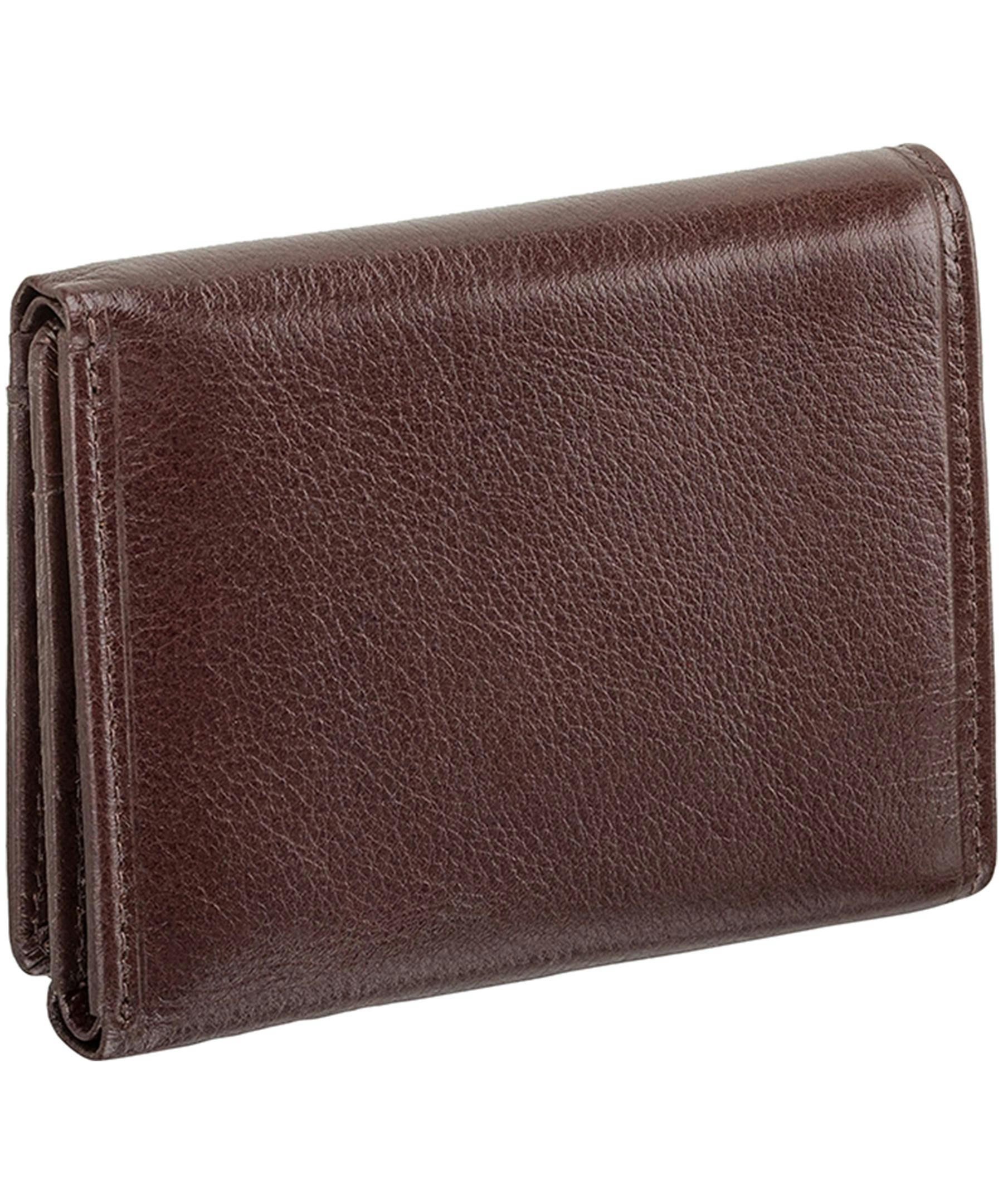 Mancini Leather Goods Men's Equestrian RFID Secure Trifold Wing Wallet Black