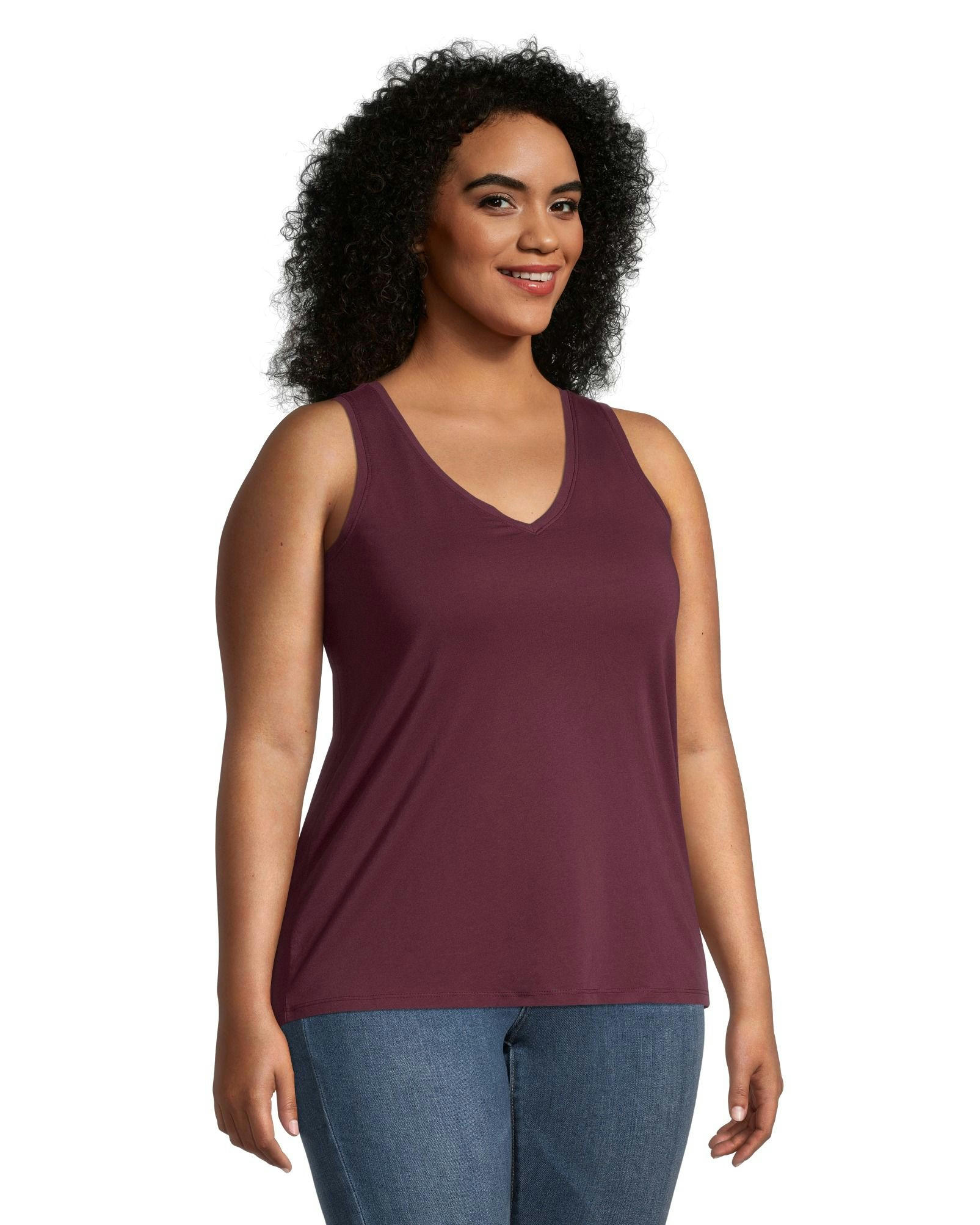 Denver Hayes Women's Semi Fitted V-Neck Tank