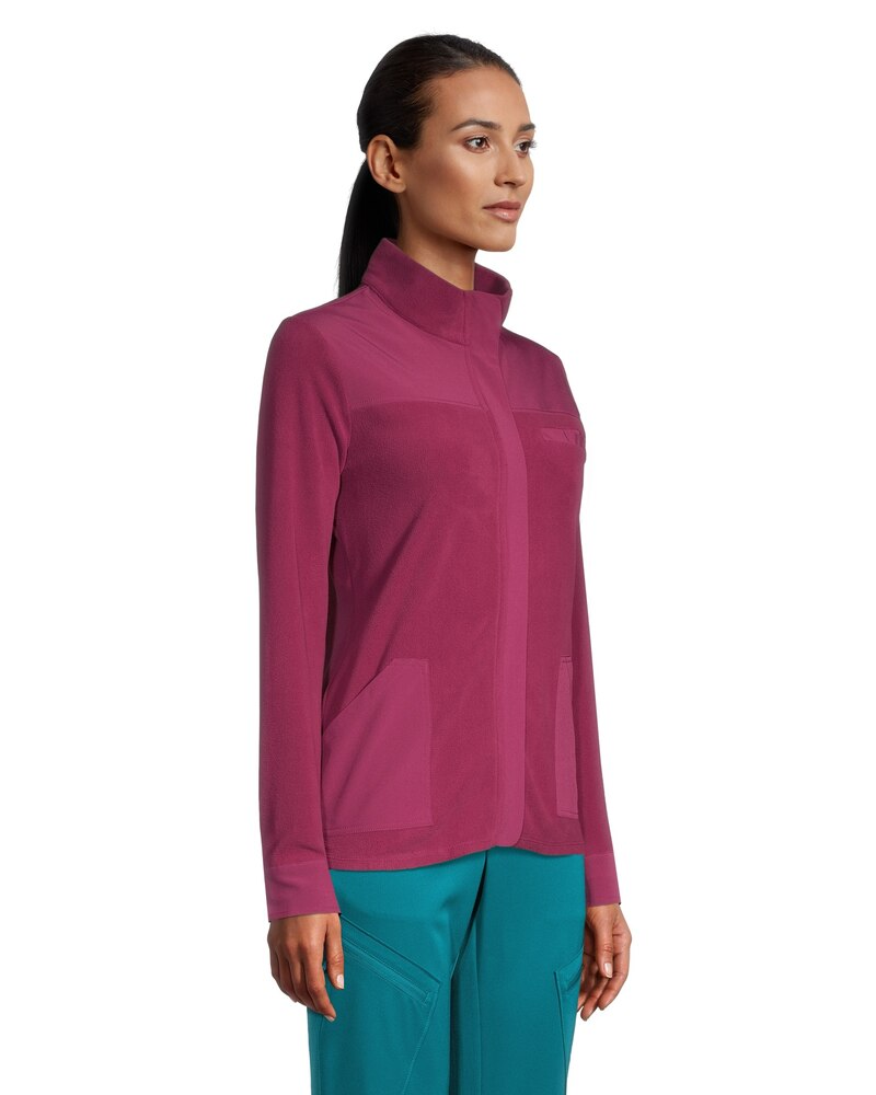 White Cross Women's Mixed Media Long Sleeve Work Shacket