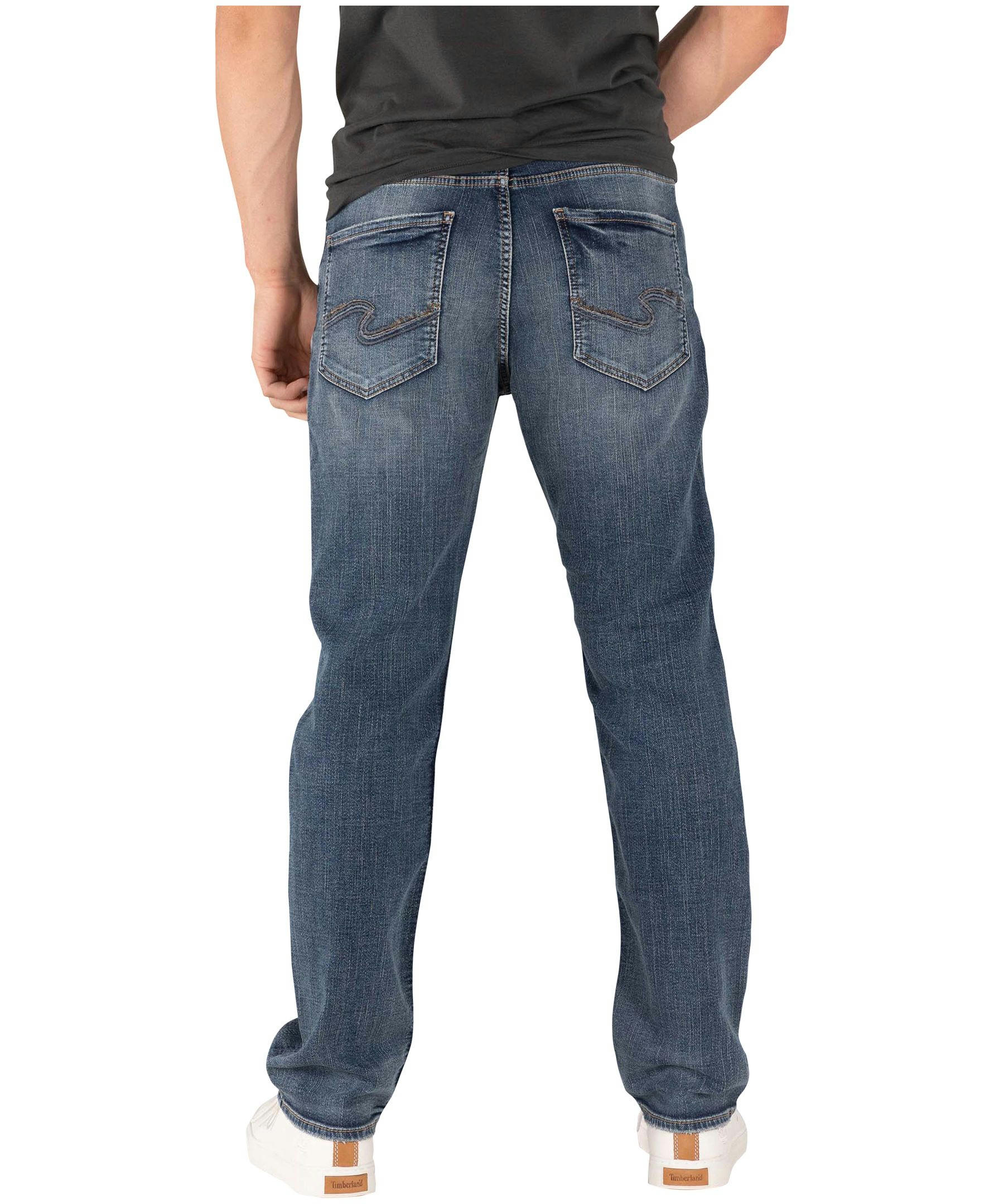 Silver Men's Grayson Easy Fit Straight Leg Dark Wash Jeans