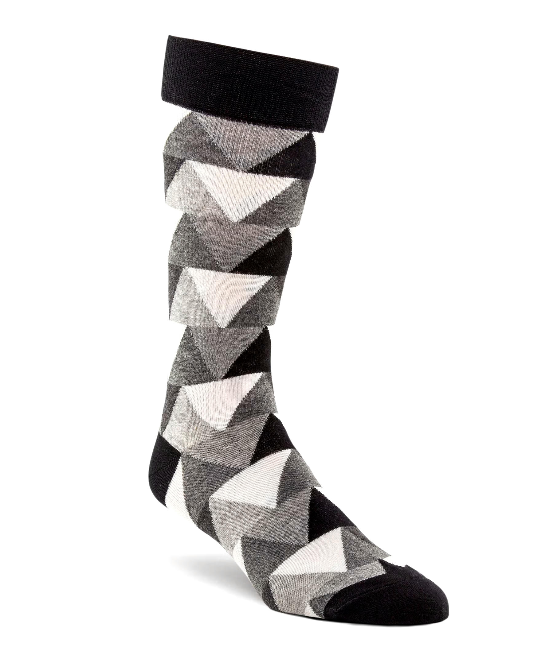 Denver Hayes Men's Novelty Pattern Freshtech Casual Crew Socks