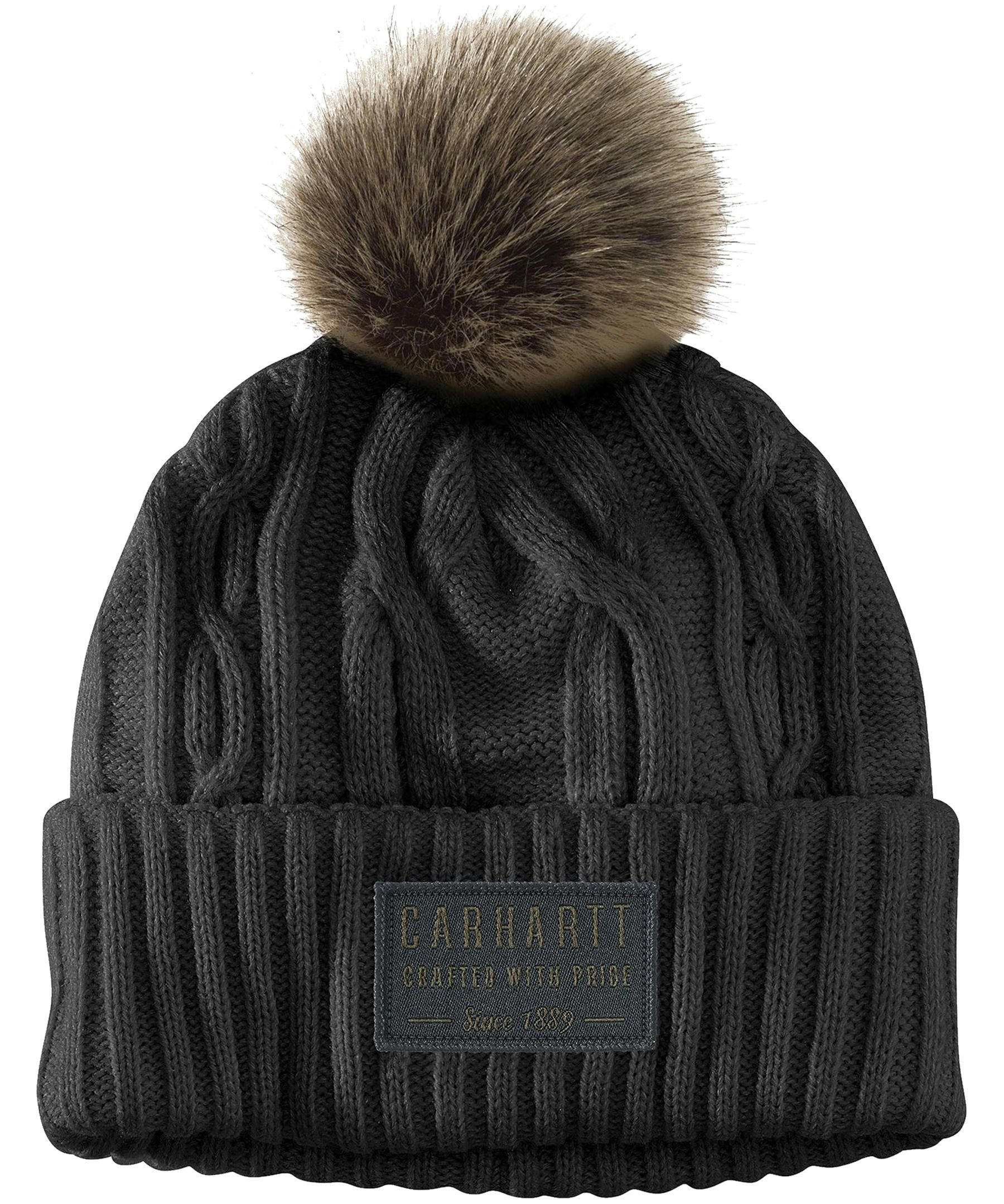 Carhartt Women's Rib Knit Pom-Pom Beanie