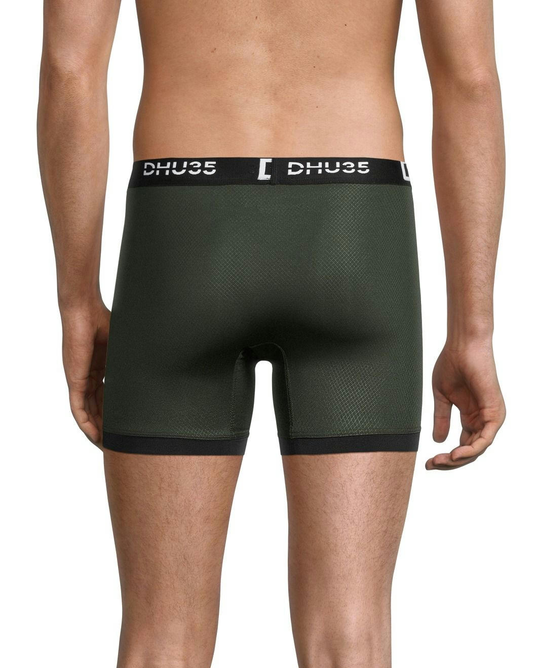 Denver Hayes Men's 3 Pack Fashion Microfiber Heat Press Boxer Briefs