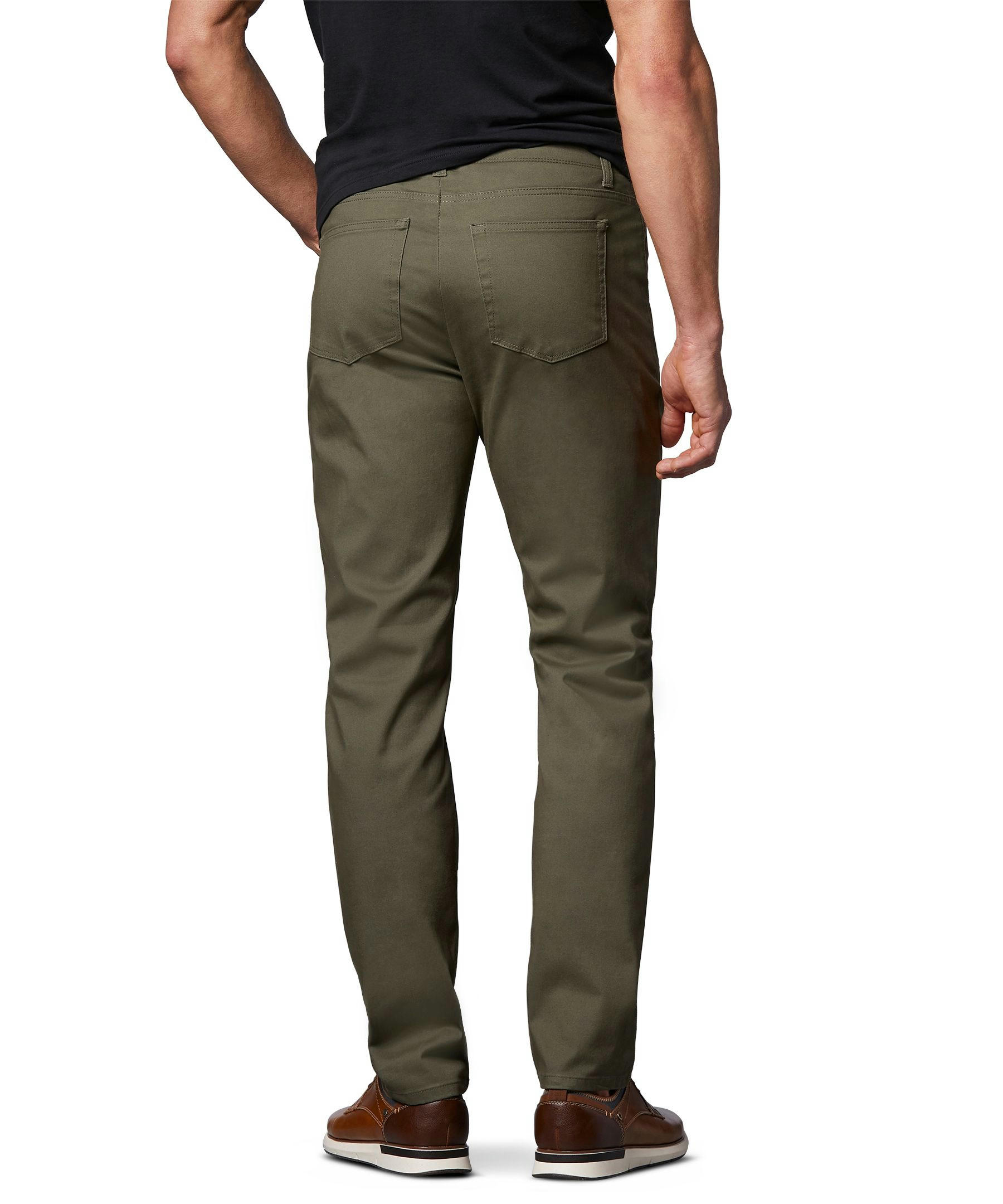 Denver Hayes Men's Stretch 5 Pocket Athletic Chino Pants