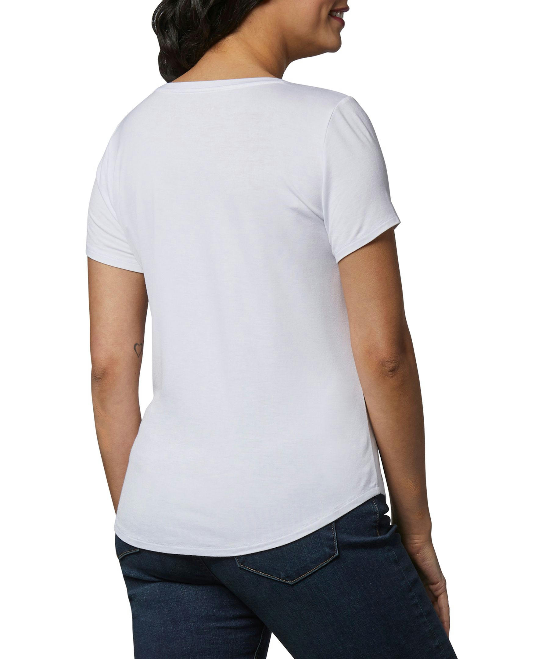 Denver Hayes Women's Relaxed Fit Scoop Neck T Shirt