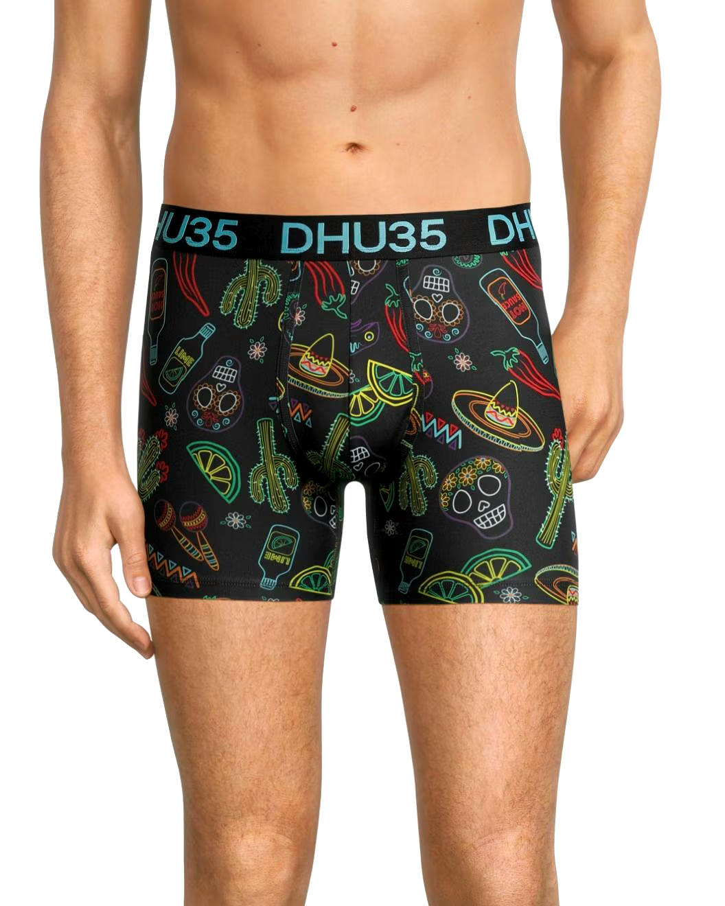 Denver Hayes Men's Microfibre Printed Boxer Briefs