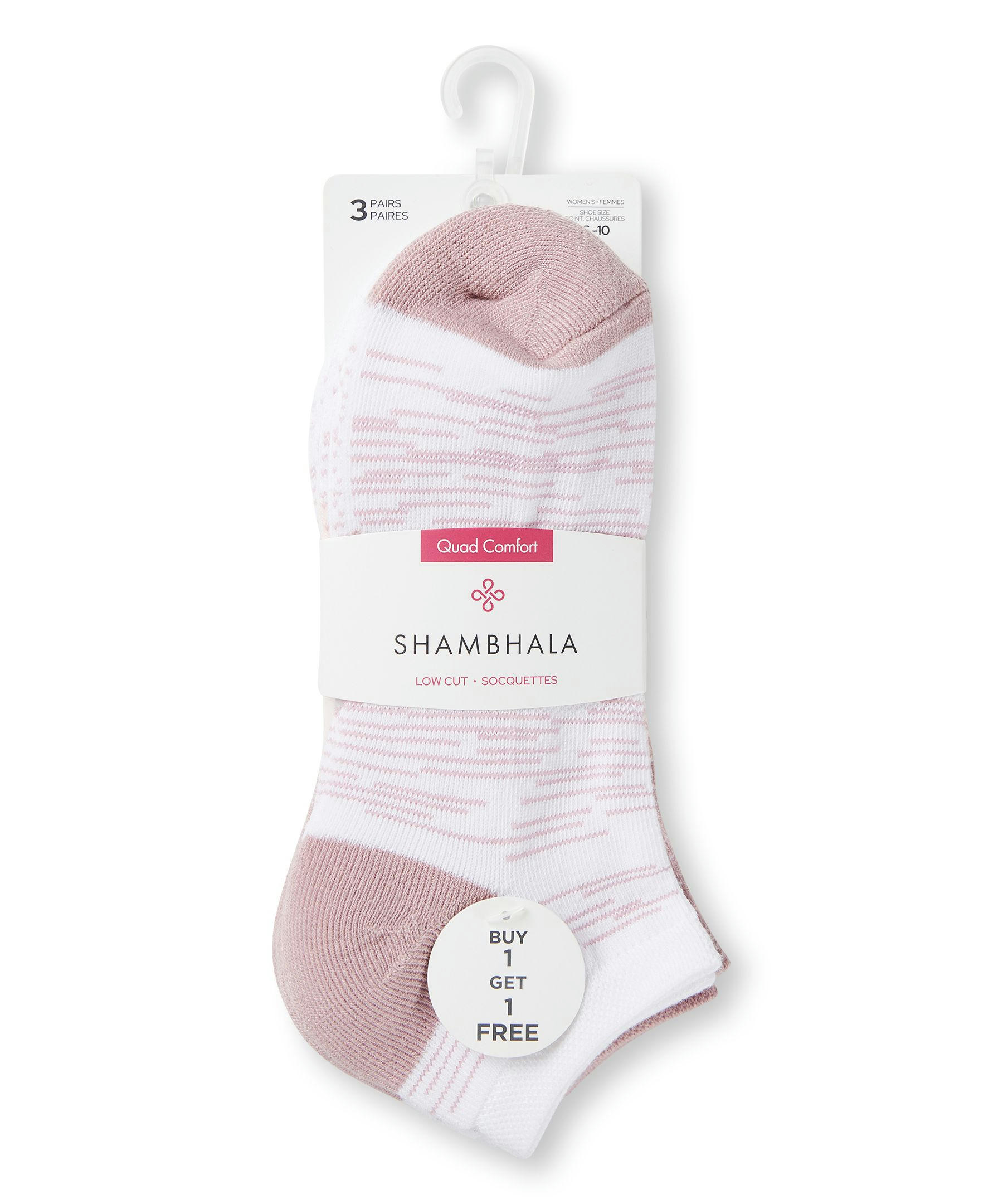 Shambhala Women's 3-Pack Low Cut Sport Socks