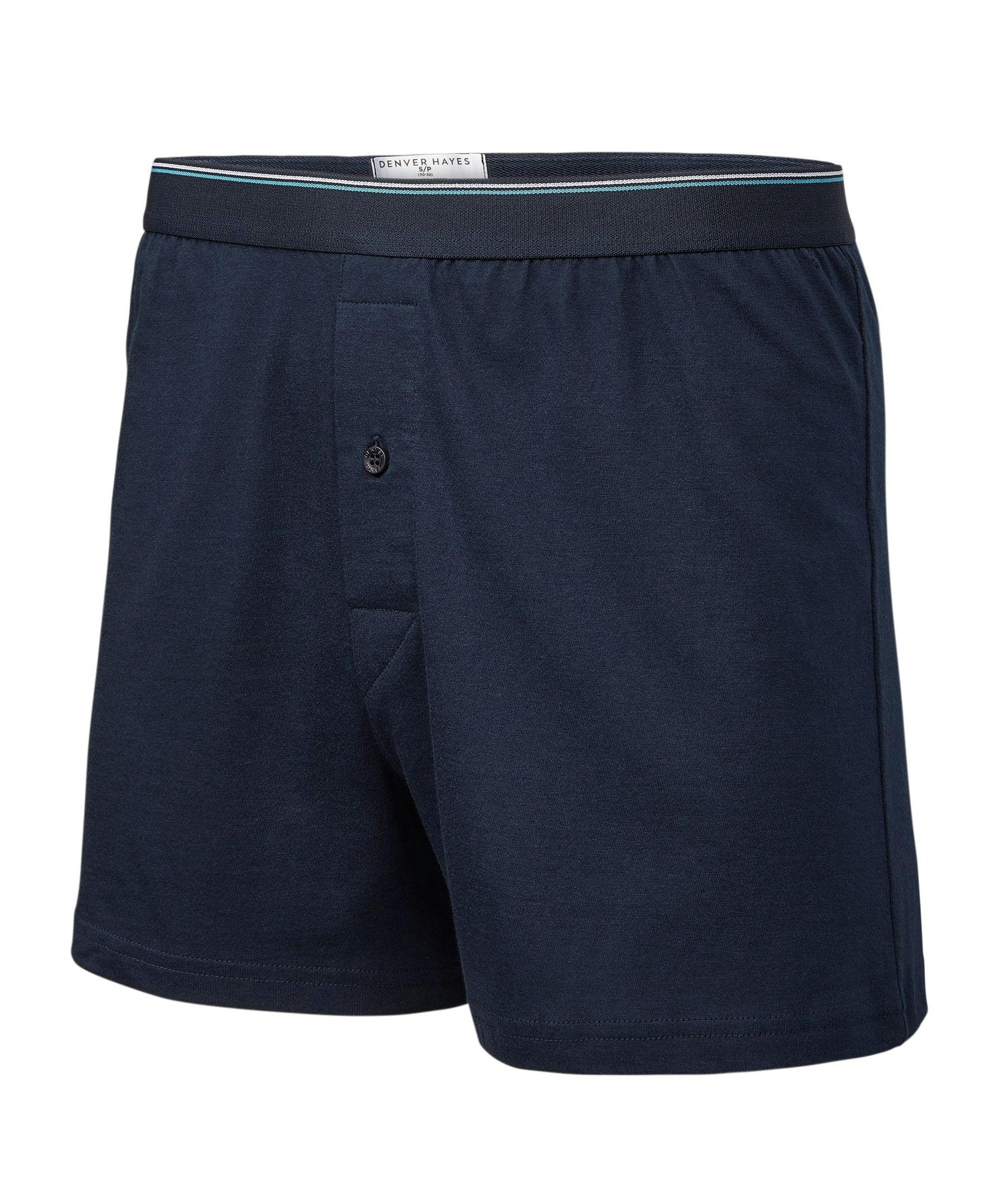 Denver Hayes Men's 2 Pack Yarn Dye Loose Fit Boxer Briefs