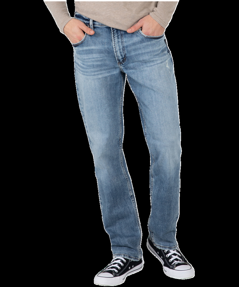 Silver Men's Machray Classic Straight Fit Ultralight Stretch Denim Jeans