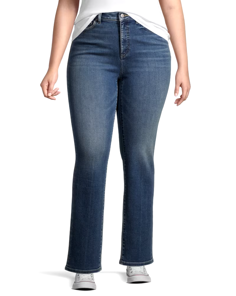 Denver Hayes Women's  Slim Fit High Rise Straight Jeans