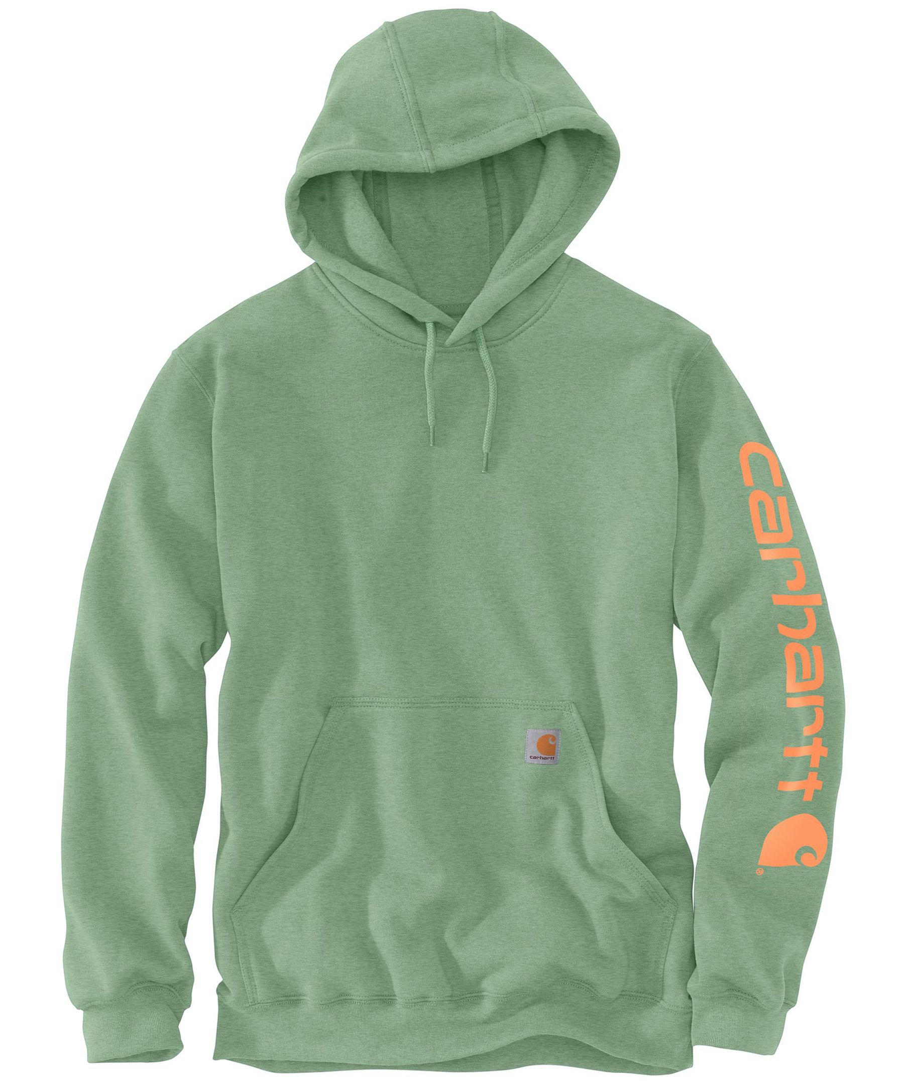 Carhartt Men's Midweight Hooded Logo Sleeve Sweatshirt