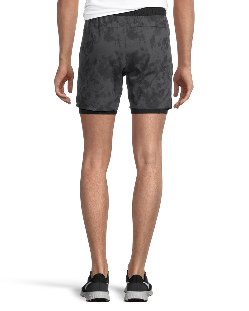 Matrix Men's 2-in-1 Mid Rise Relaxed Fit FreshTech Stretch Woven Shorts