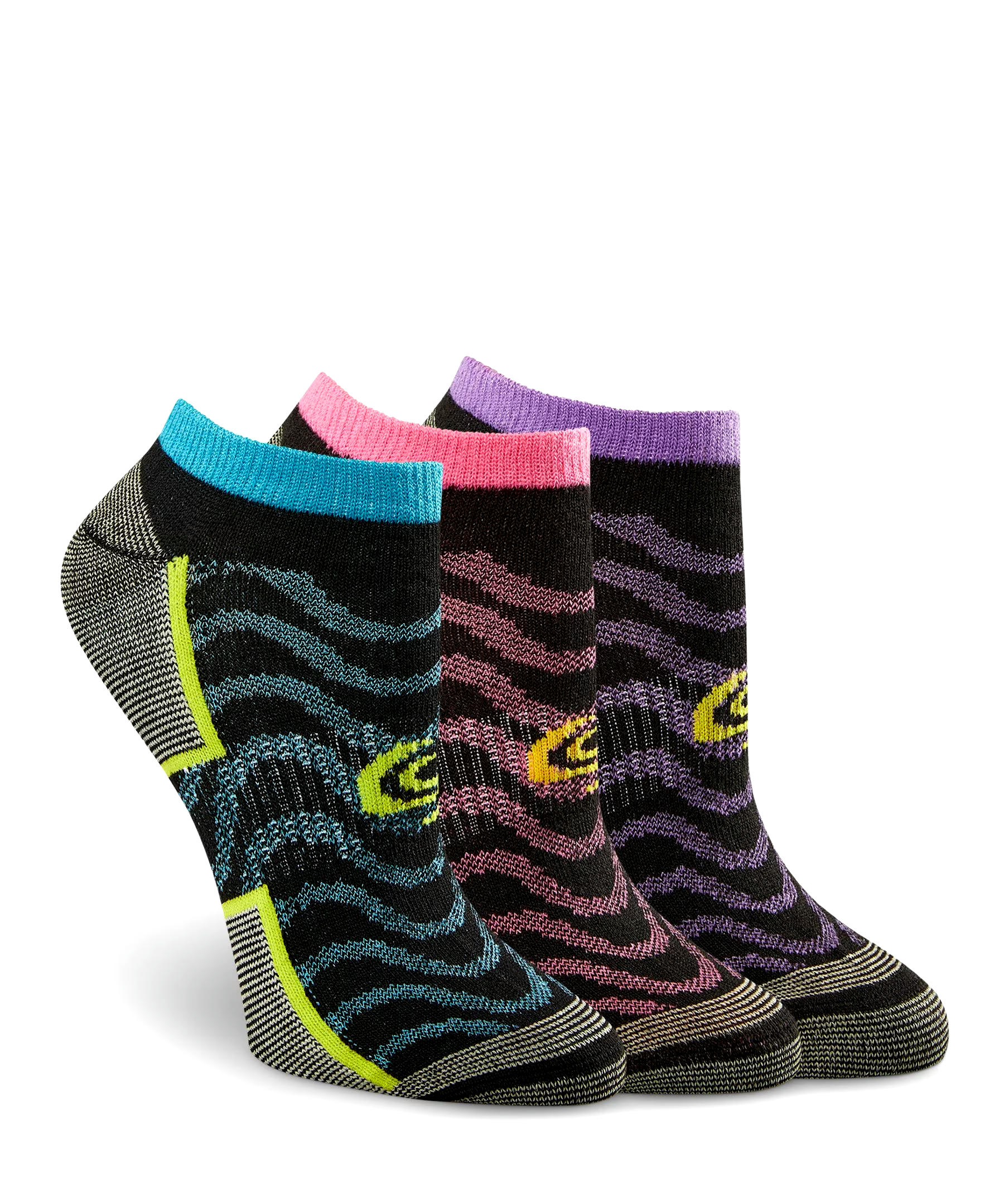 Copper Sole Women's 3 Pack Extreme Atheletic No Show Sock