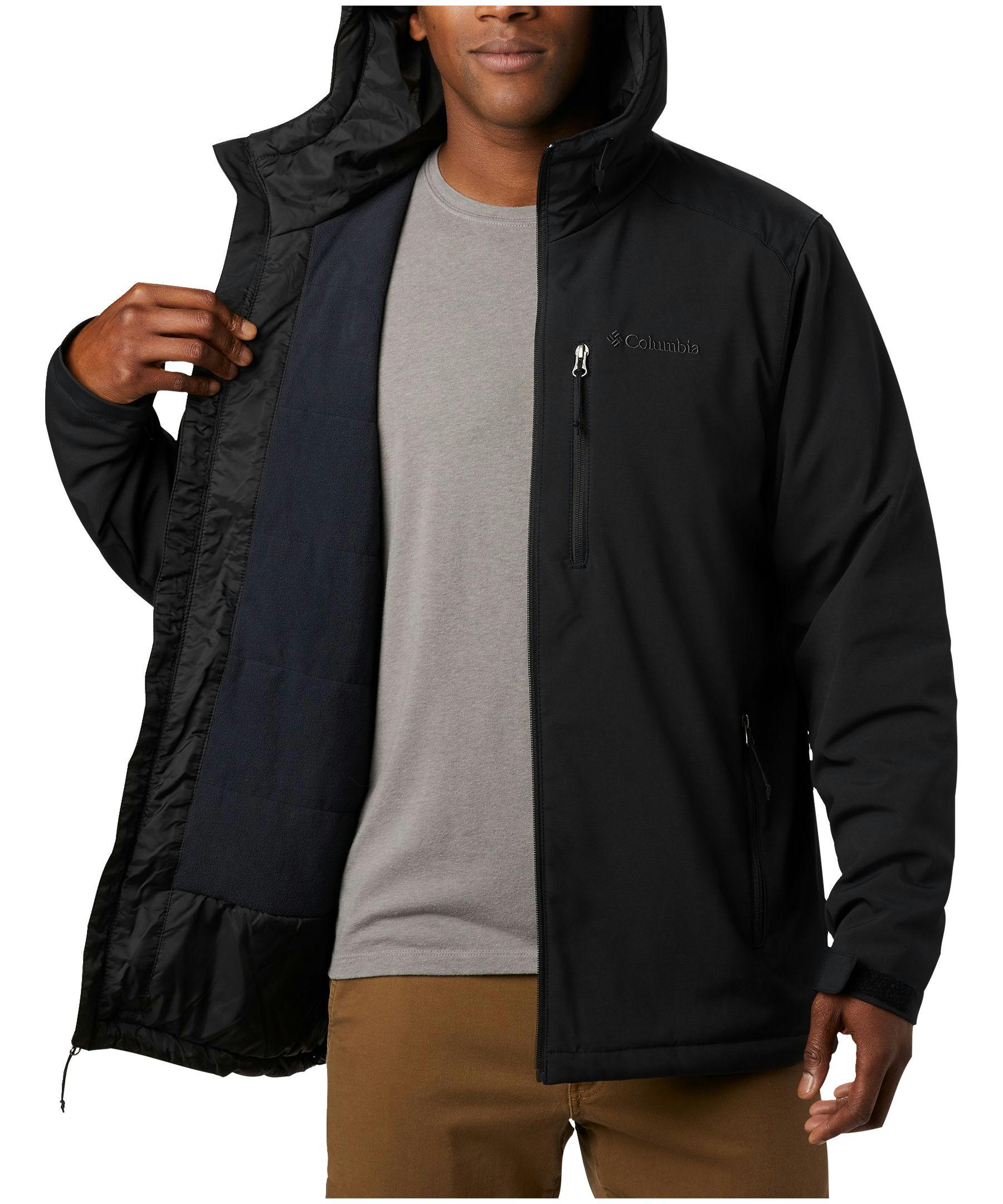 Columbia Men's Gate Racer Water Resistant Hooded Insulated Softshell Jacket