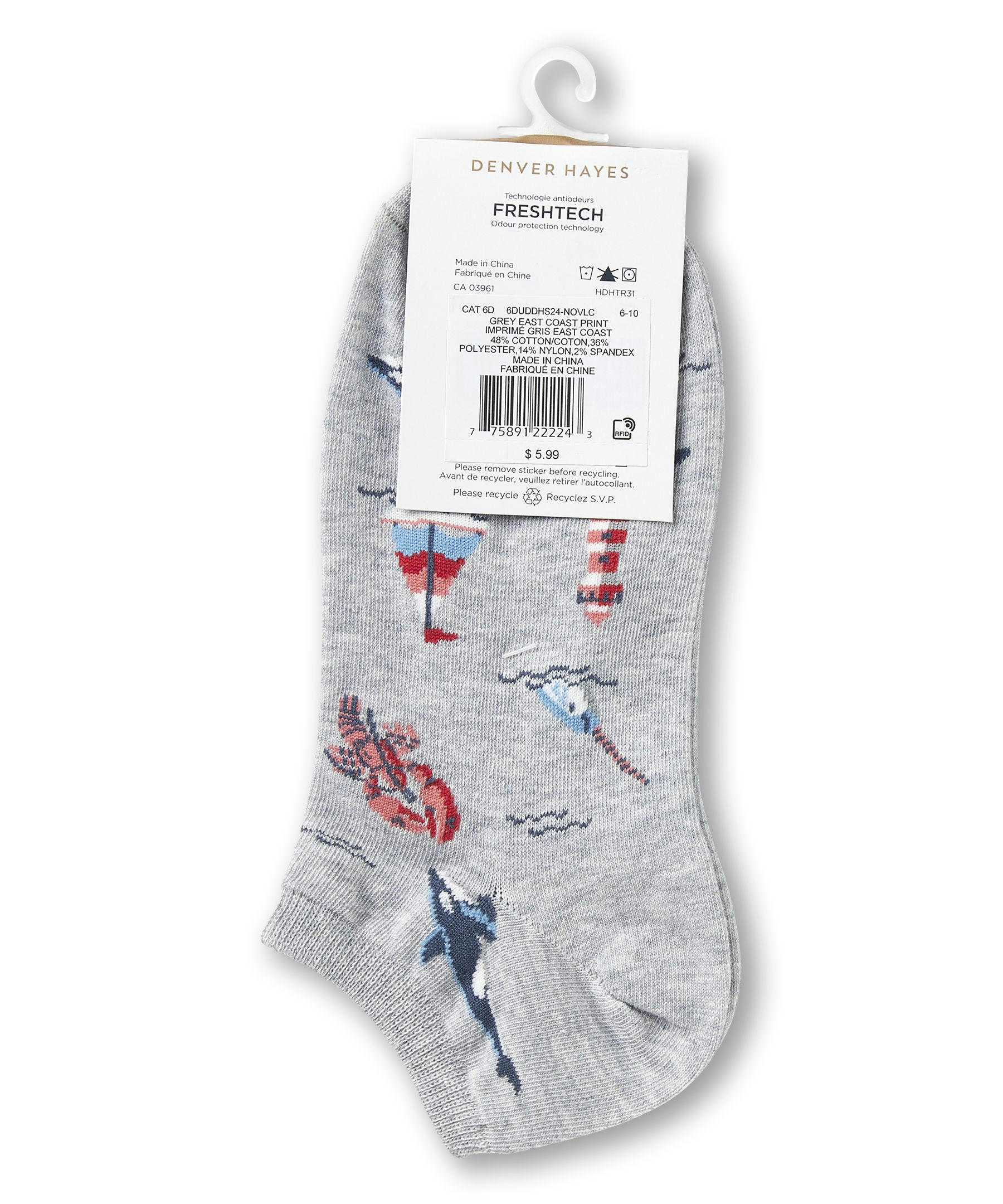 Denver Hayes Women's Patterned Low Cut Socks
